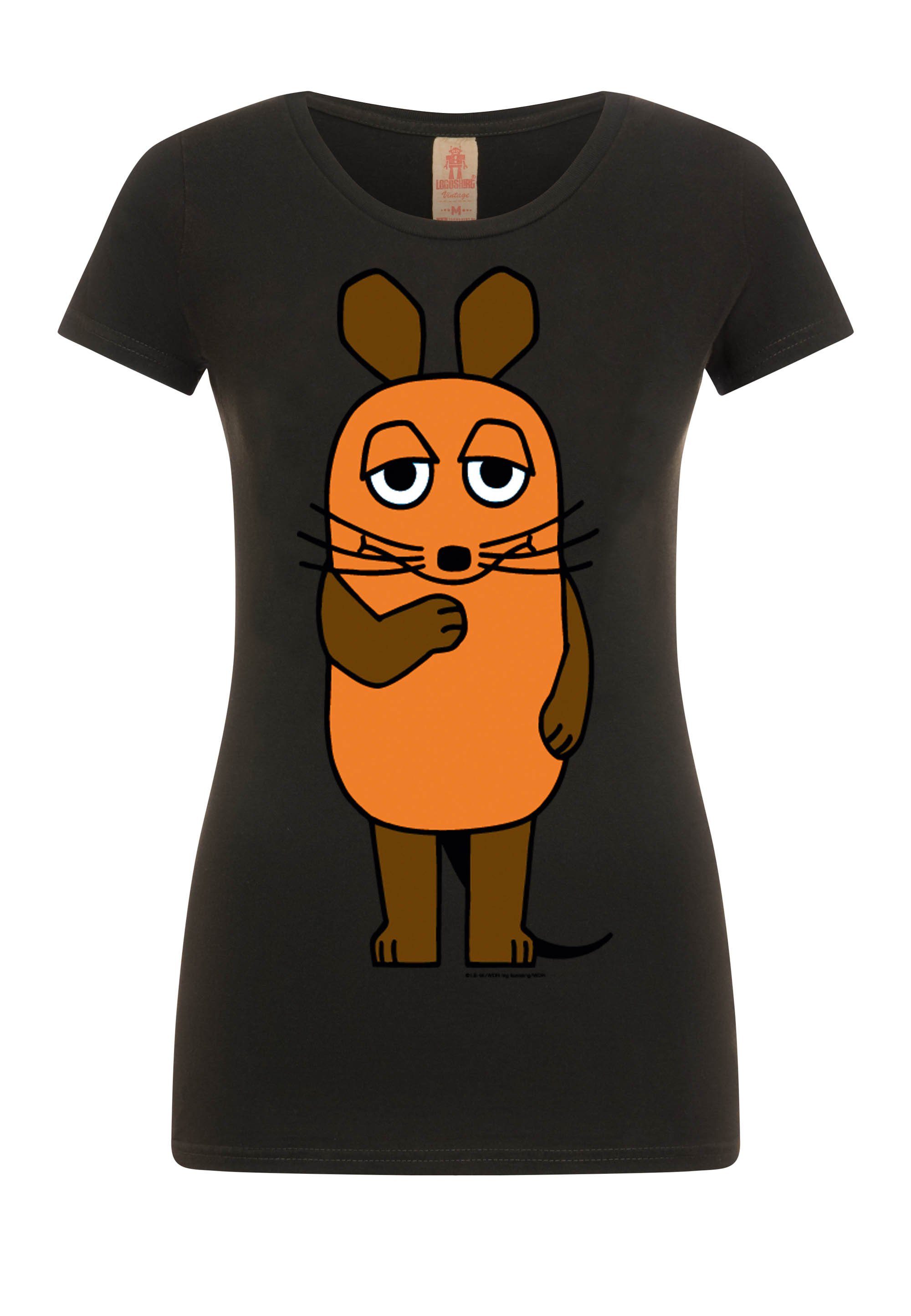 LOGOSHIRT T-Shirt Die Sendung mit der Maus - Die Maus mit lizenziertem Print