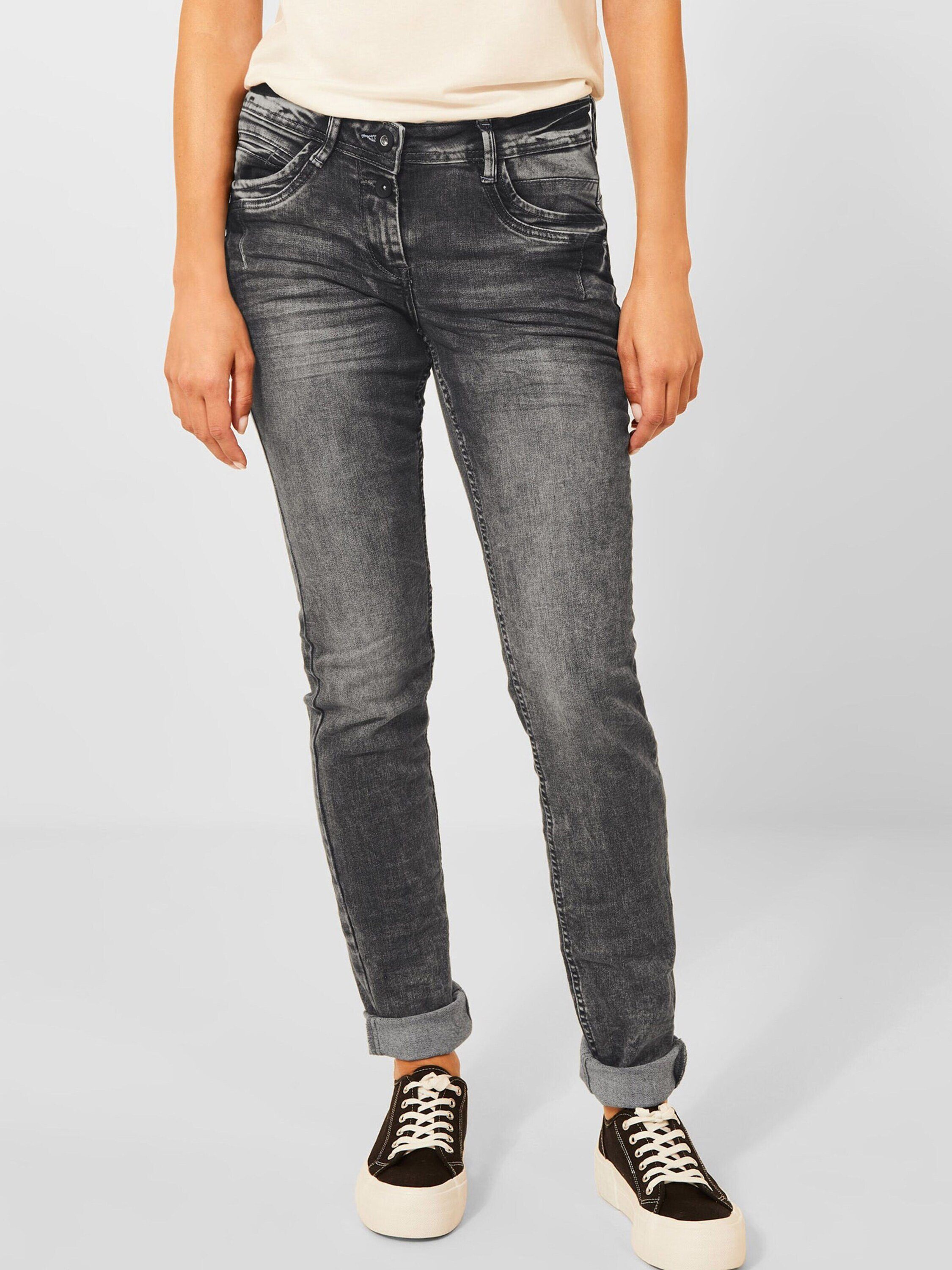 Slim-fit-Jeans (1-tlg) Detail, Weiteres Plain/ohne Scarlett Details Cecil