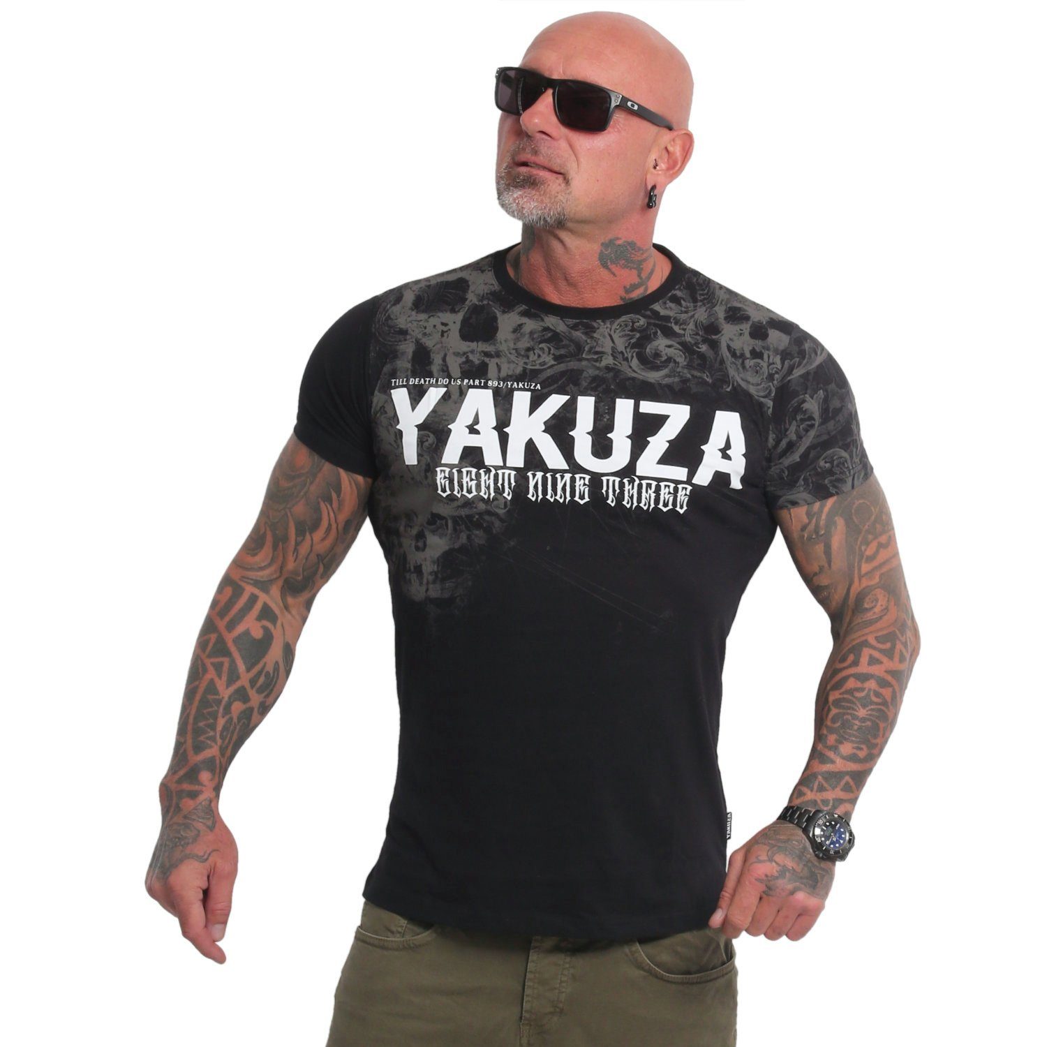 YAKUZA T-Shirt Faded schwarz