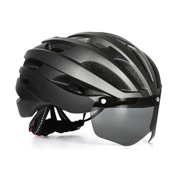 DOPWii Bike Cross Helm Fahrradhelm mit Windschutzscheibe, mehrschichtig stoßfest, atmungsaktiv und komfortabel