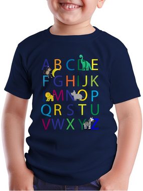 Shirtracer T-Shirt ABC Einschulung Einschulung Junge Schulanfang Geschenke
