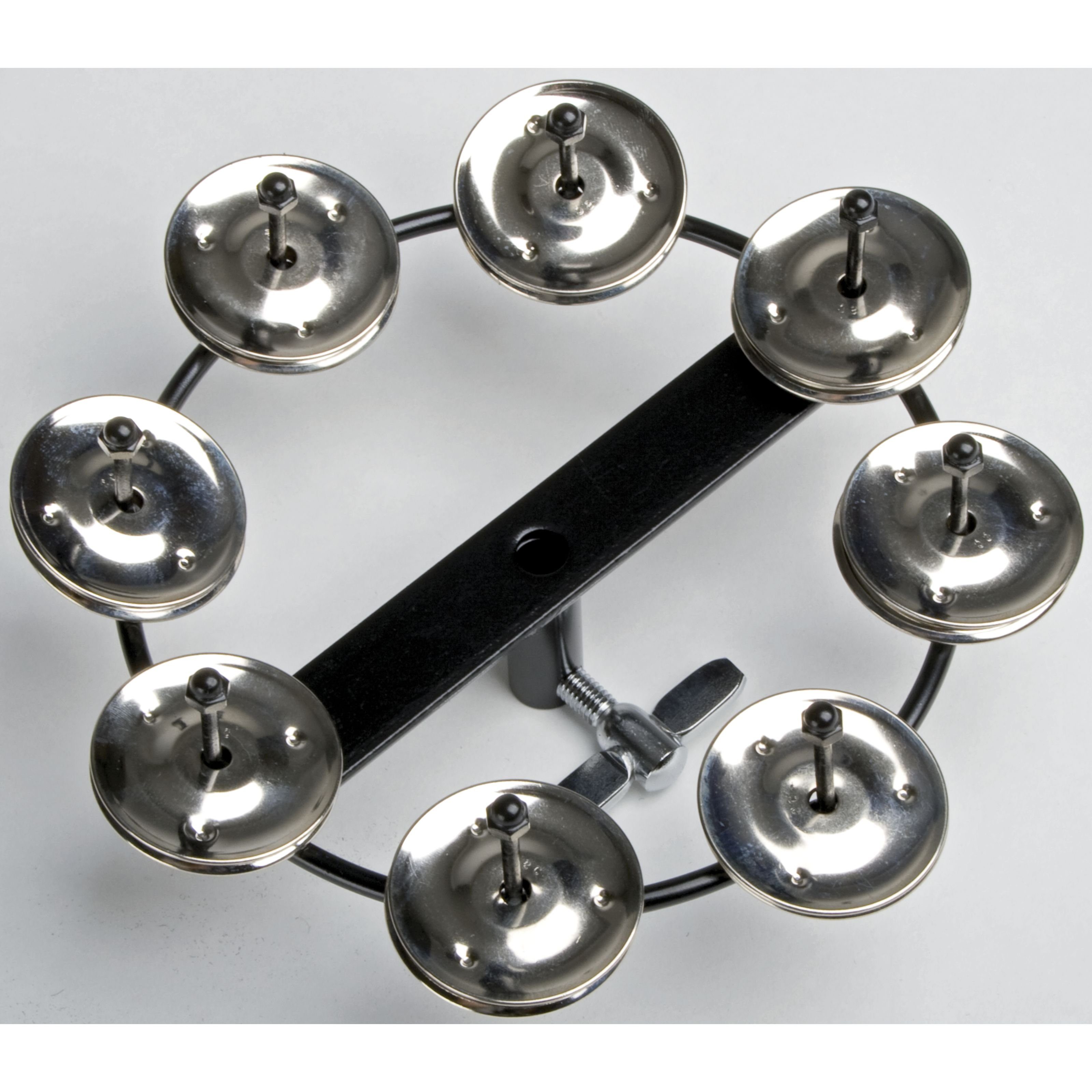 FAME Tambourine,Einreihige Jingle HiHat Tambourine Schwarz Stahl Montierbar Ideal für Akzentuierung Klaren Sound 3 Jahre Garantie 30 Tage Rückgaberecht, Percussion, Tambourines, Jingle HiHat Tambourine, Akzentuierung, Klaren Sound