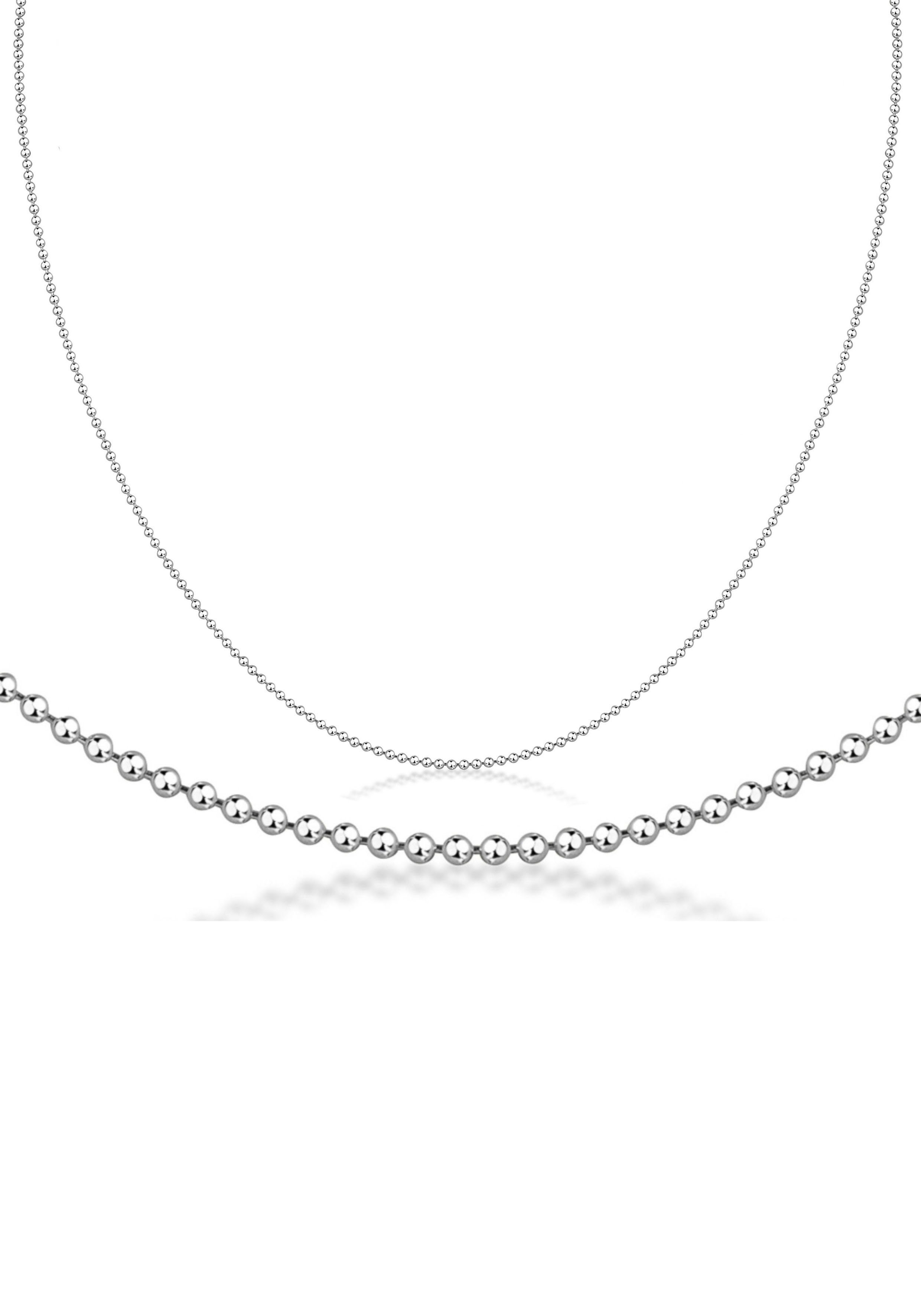 Collierkettchen Schmuck Geschenk Silber 925 Kugelkettengliederung in mehreren Breiten