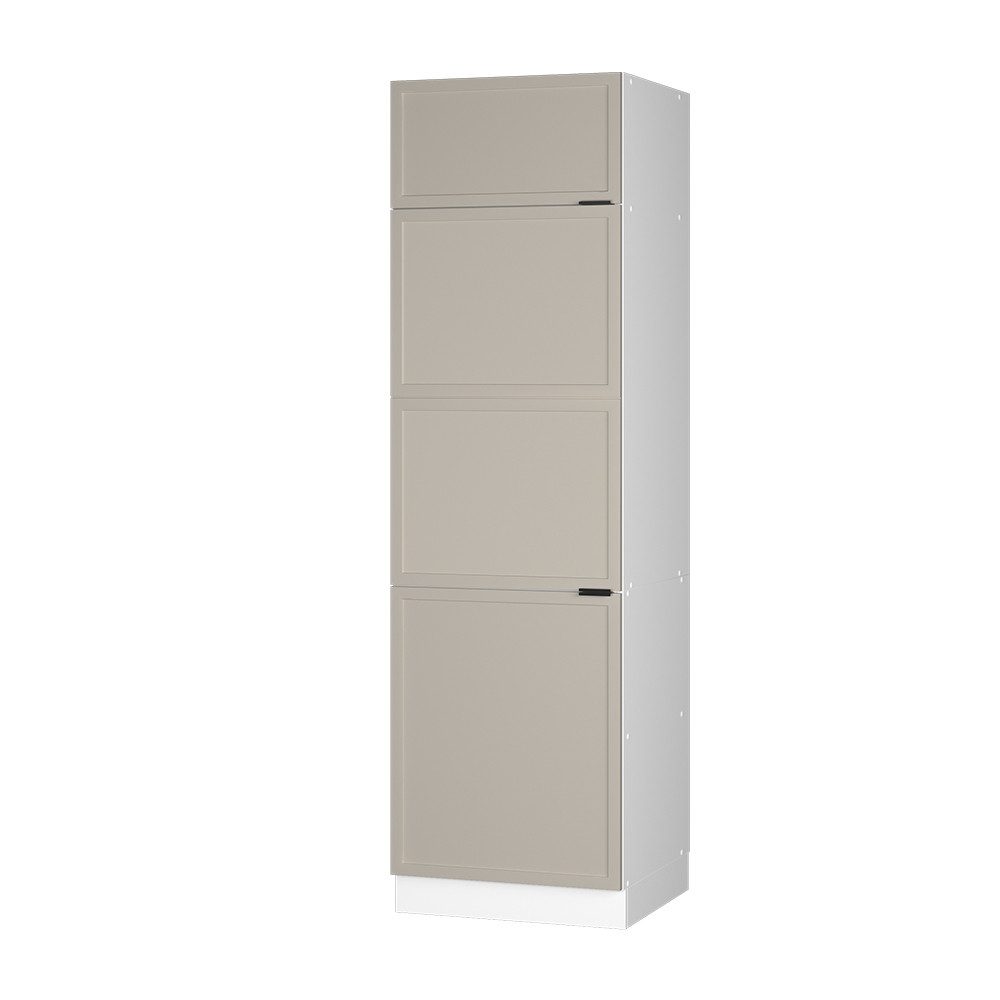 Vicco Kühlumbauschrank Fame-Line, GrauBeige/Weiß, 60 cm günstig online kaufen