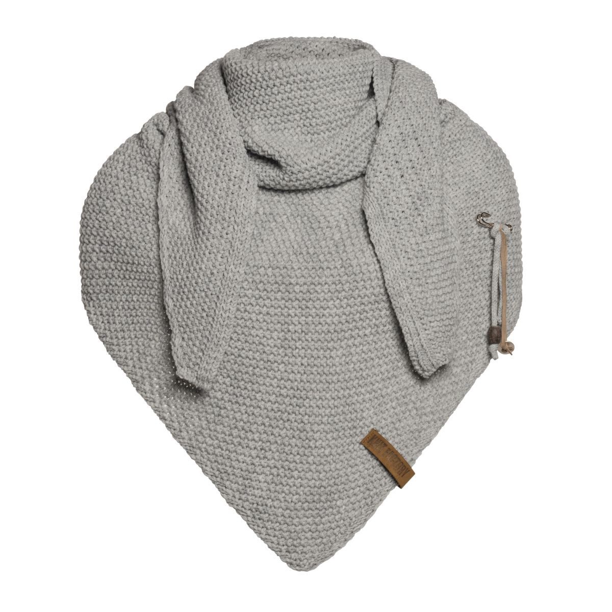 Knit Factory Strickschal Coco Dreiecksschal Iced Clay, (1-St), Schal Halstuch Dreiecksschal Tuch Strickmode