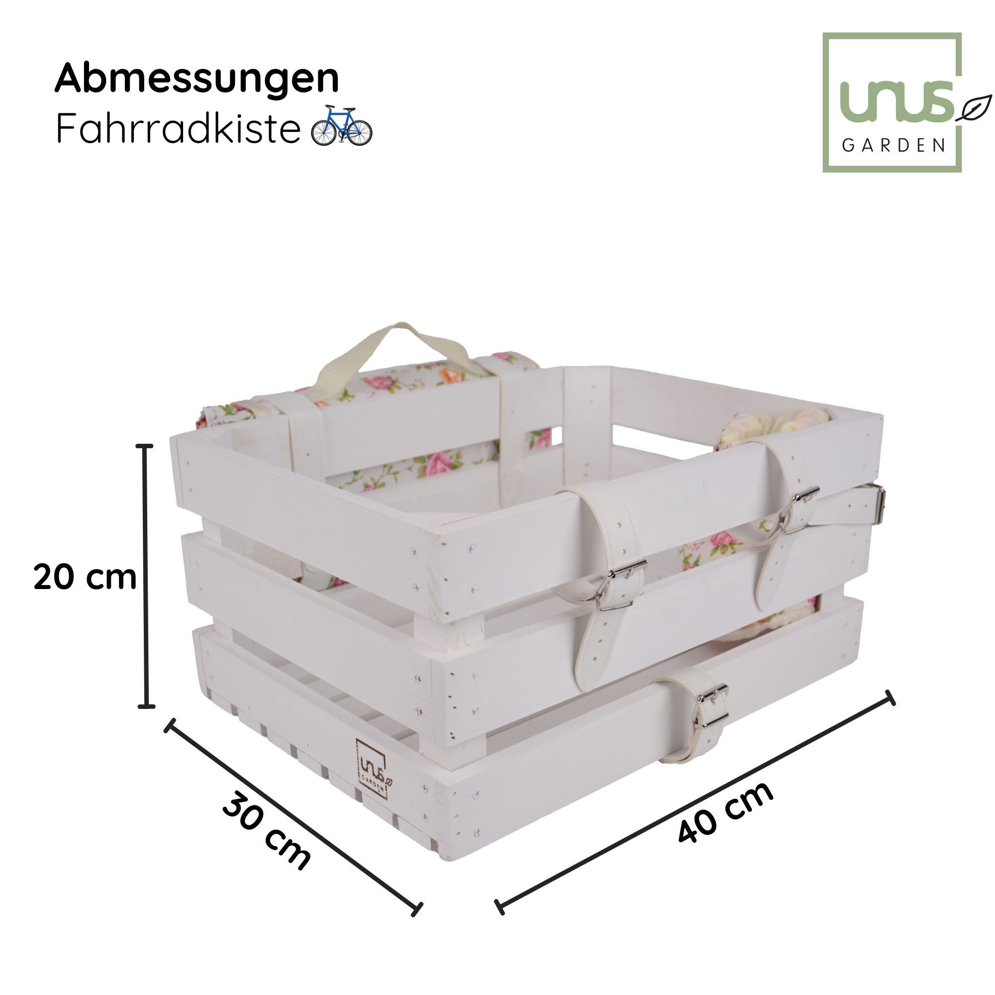 UNUS GARDEN Fahrradkorb Fahrradkiste Picknick Holz günstig online kaufen