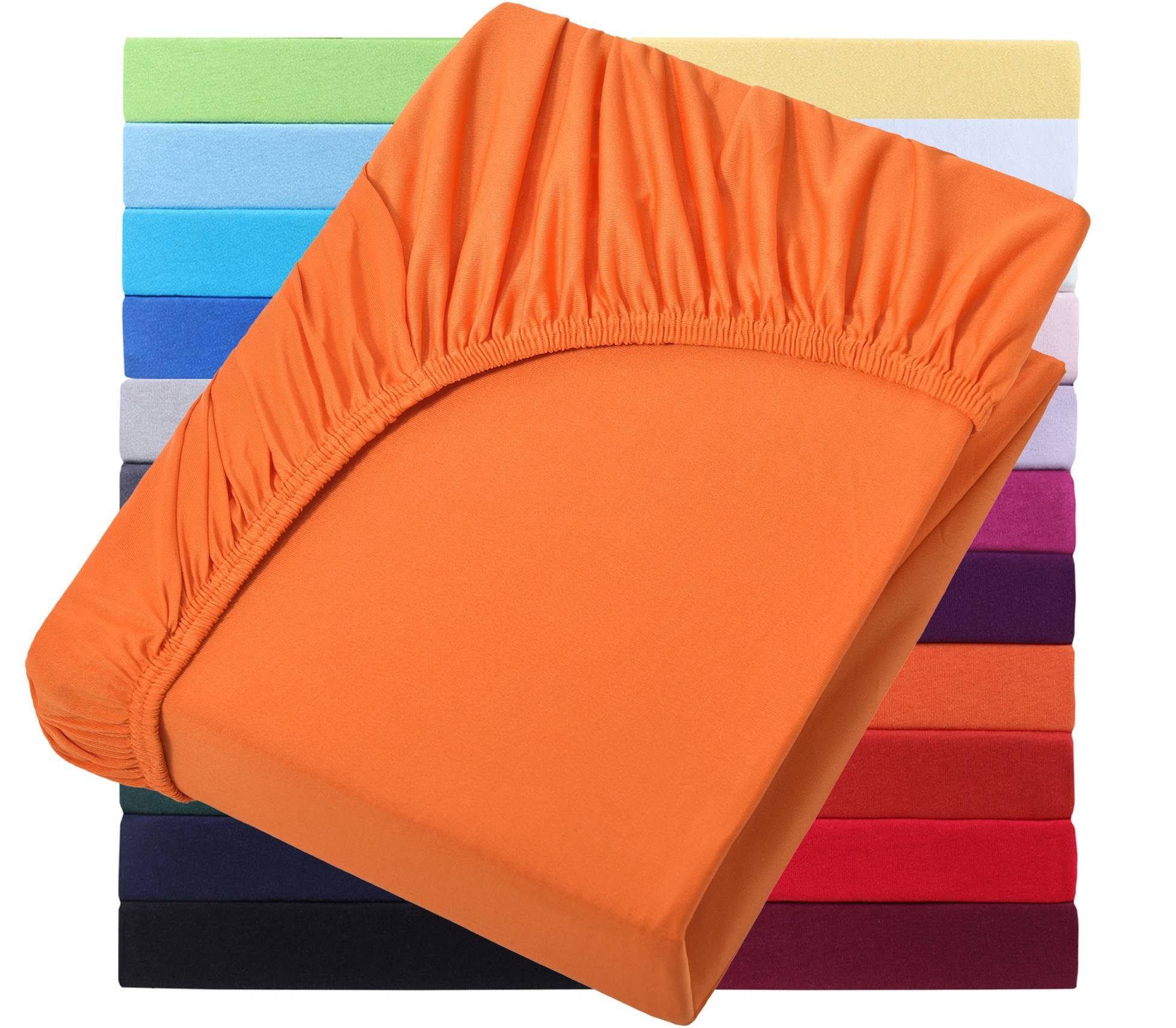 NatureMark Spannbettlaken Jersey Basic Spannbetttuch, 100% Baumwolle, Gummi günstig online kaufen