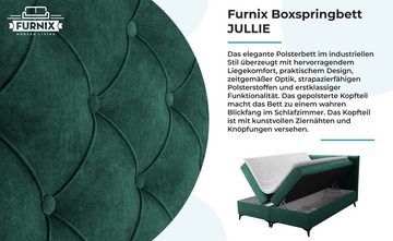 Furnix Boxspringbett JULLIE 129-200x200 mit Topper Bettkaste Farbe/Розмір Auswahl, mit Topper