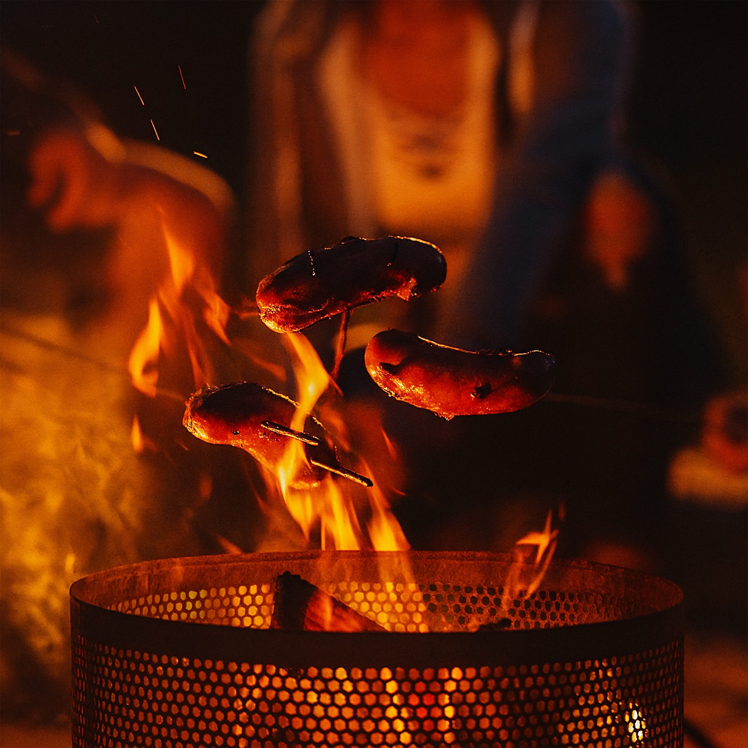 relaxdays Feuerkorb im Mesh Desig