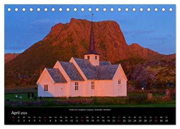 CALVENDO Wandkalender Norwegen (Tischkalender 2024 DIN A5 quer), CALVENDO Monatskalender