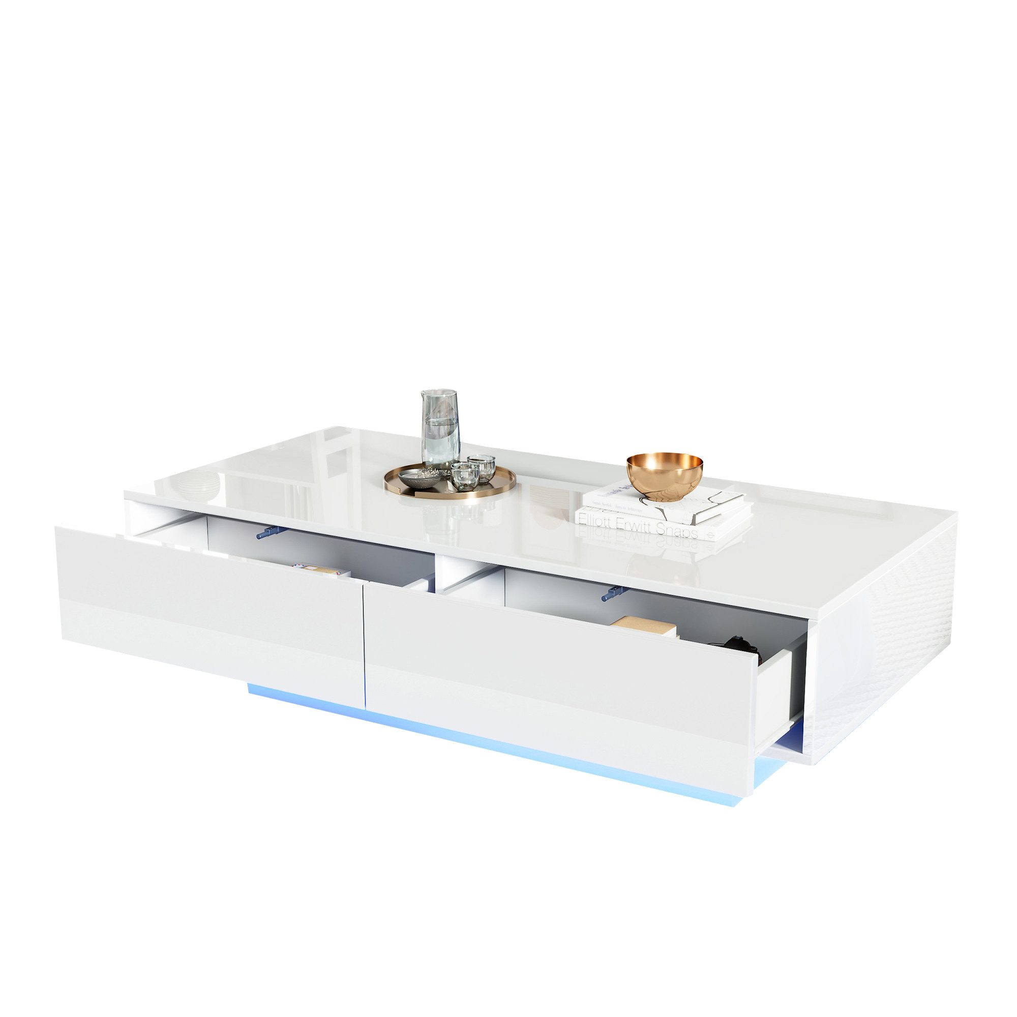 Merax Couchtisch Couchtisch hochglanz Sofatisch Beistelltisch günstig online kaufen