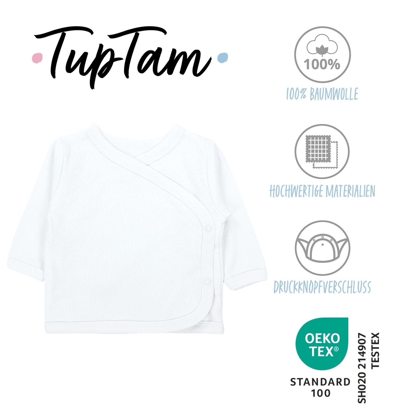 TupTam Wickelshirt TupTam Baby Mädchen Langarm Wickelshirt Baumwolle 5er Set