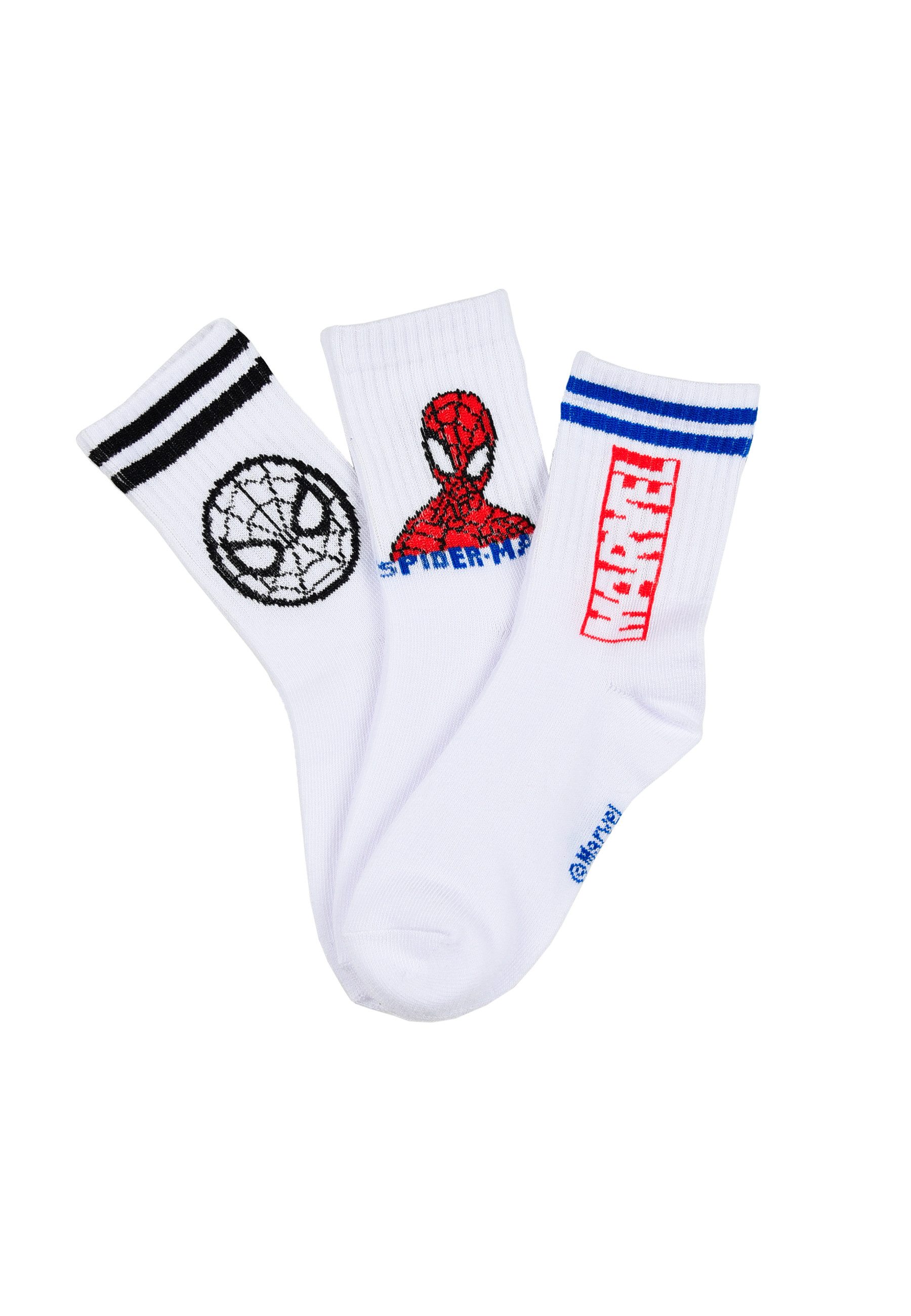 Spiderman Шкарпетки Jungen Шкарпетки 3er Pack mit Spider-Man Motiv (3-Paar)