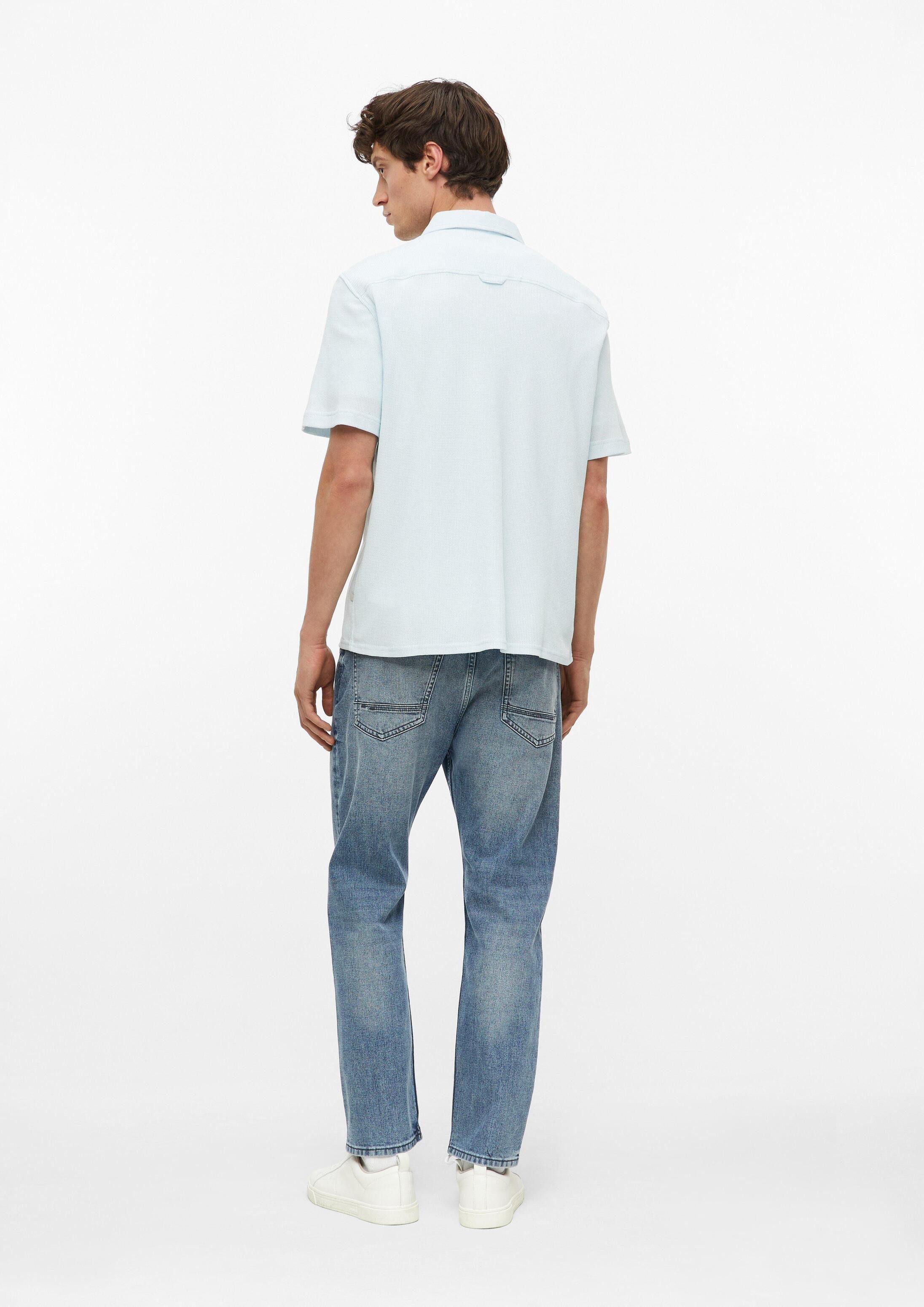 s.Oliver Kurzarmhemd Hemd Relaxed Fit: Kurzarmhemd aus Waffelpiqué