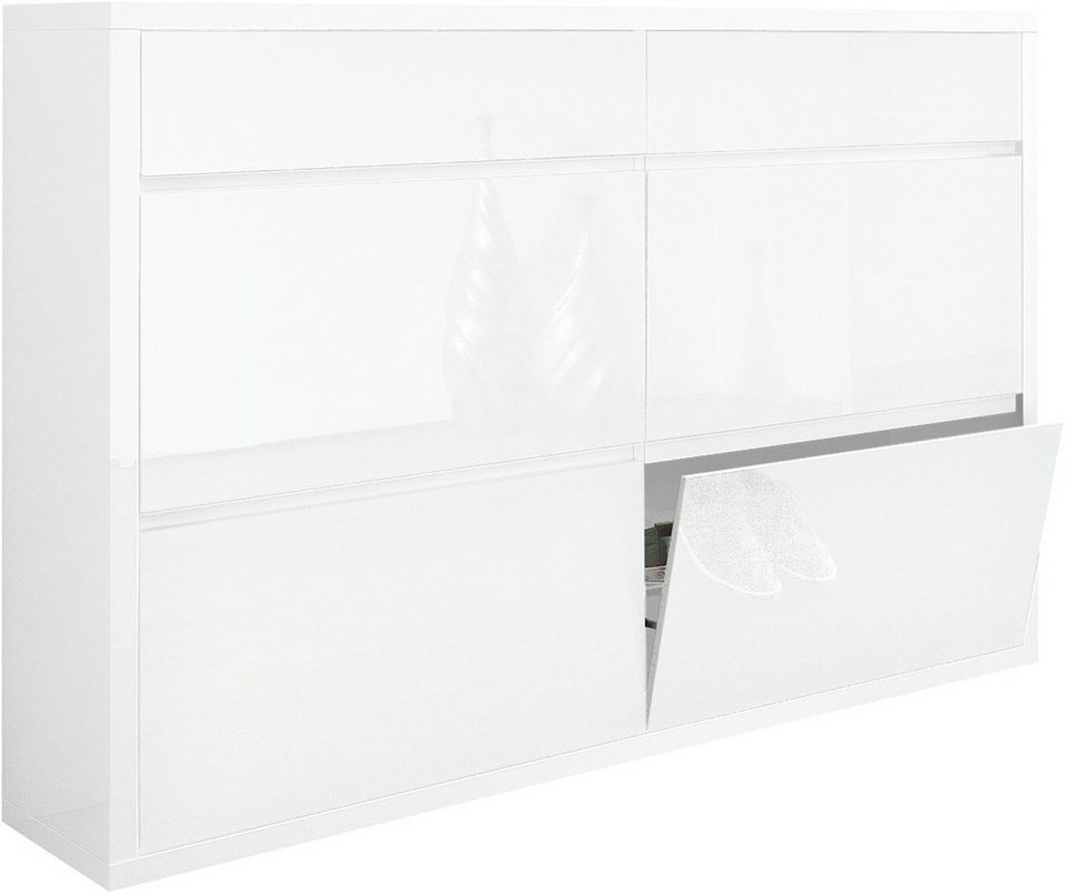 Schuhschrank Hmw Spazio Breite 133 5 Cm Mit Griffloser Optik Nur