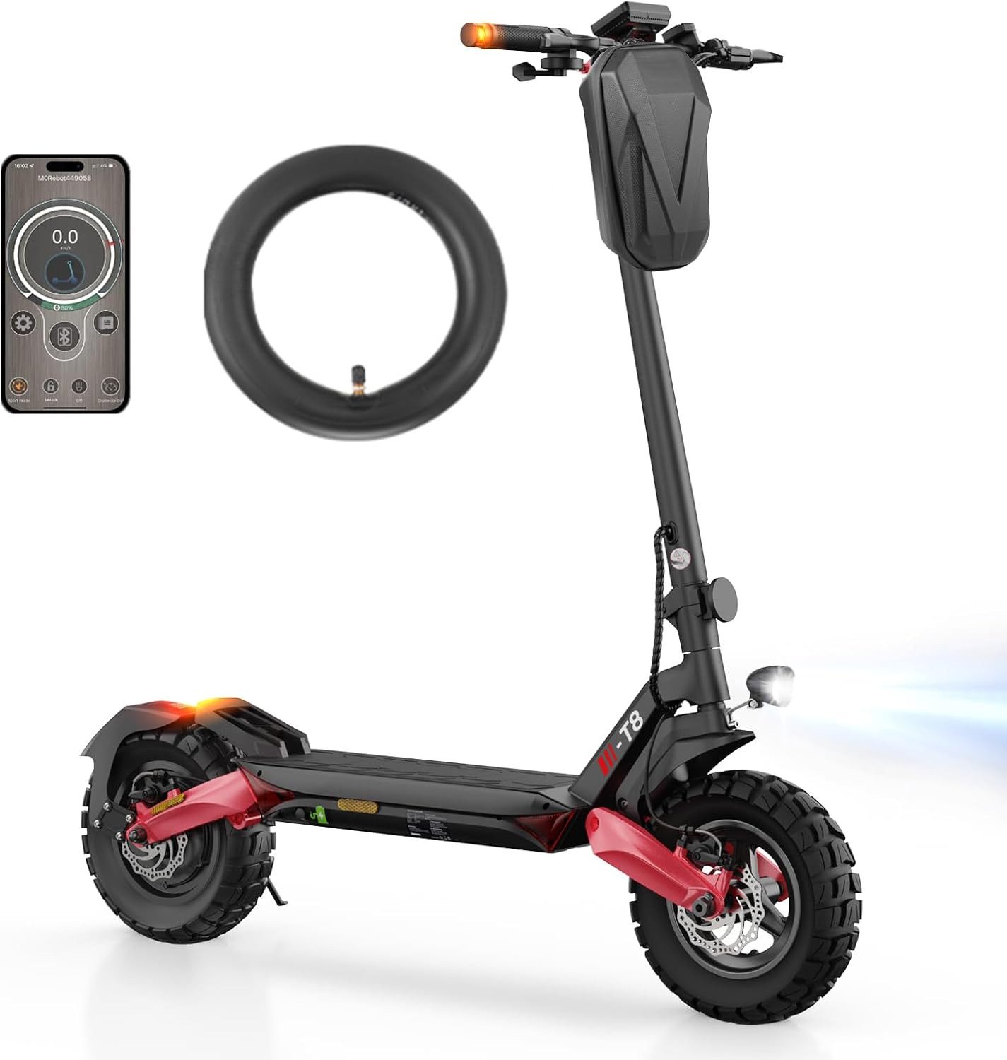 Circooter E-Scooter 10 Zoll Offroad Elektroroller mit Straßenzulassung 80-100km Reichweite, 500,00 W, 15Ah, 720Wh, Doppelter Stoßdämpfung, klappbar, Belastung bis 150kg