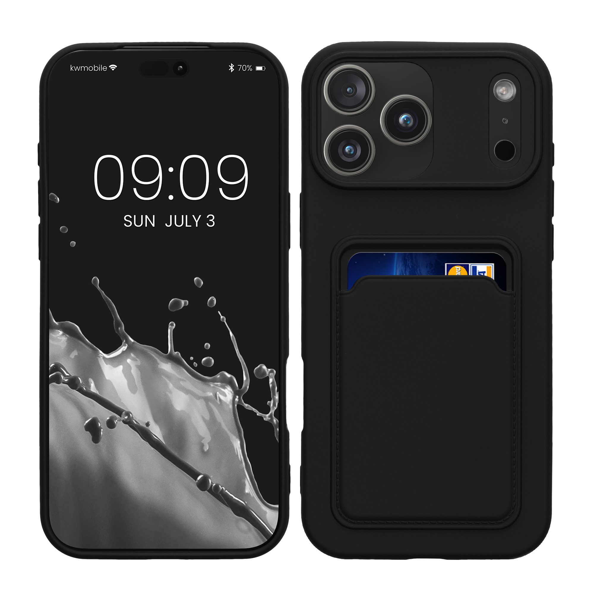 kwmobile Smartphone-Hülle Hülle für Apple iPhone 18 Pro Max / iPhone 17 Pro Max, Handyhülle mit Fach für Karten - Handy Cover Case