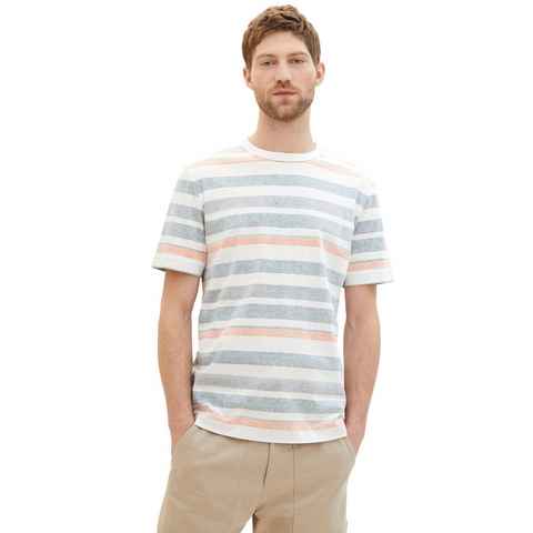 TOM TAILOR T-Shirt mit Streifen-Optik