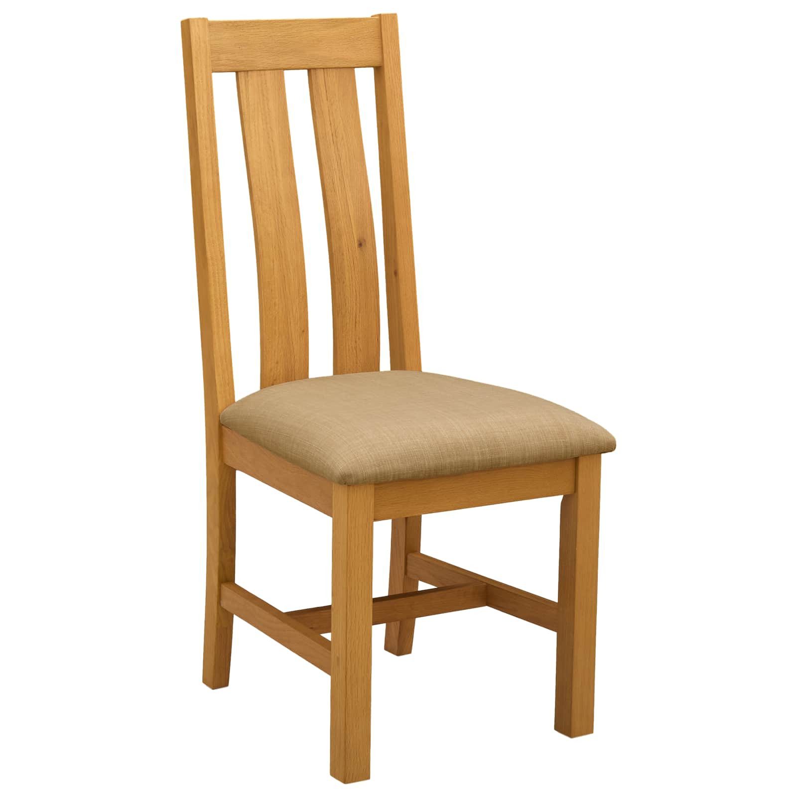 vidaXL Esszimmerstuhl Esszimmerstuhl 2 Stk. Massivholz Eiche Beige 45 x 54 x 100 cm (2 St)