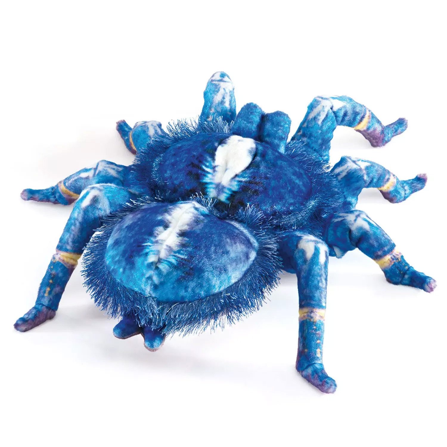 Folkmanis Handpuppen Handpuppe Folkmanis Handpuppe Blaue Vogelspinne / Blue Tarantula 3222 (Packung)