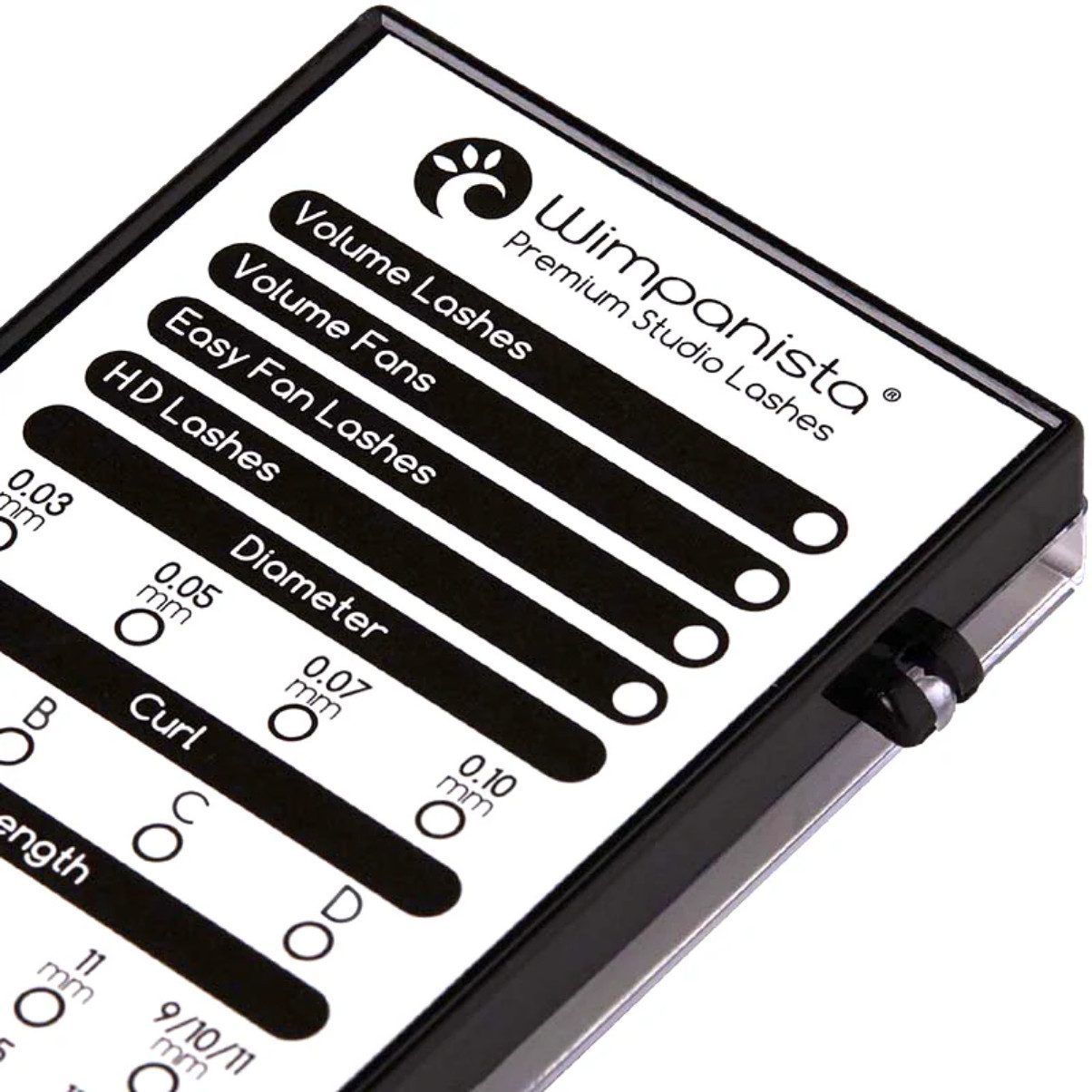 Wimpanista Einzelwimpern Easy Fan Lashes D Curl 0.05 mm Mix 8-14 mm, 1 tlg., Für die Wimpernverlängerung