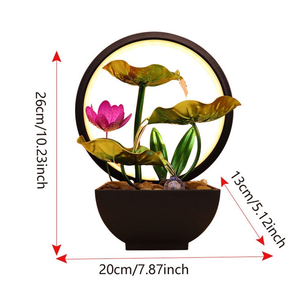 RWEUOQ Gartenbrunnen Blume Wasser Brunnen, Frühling günstig online kaufen