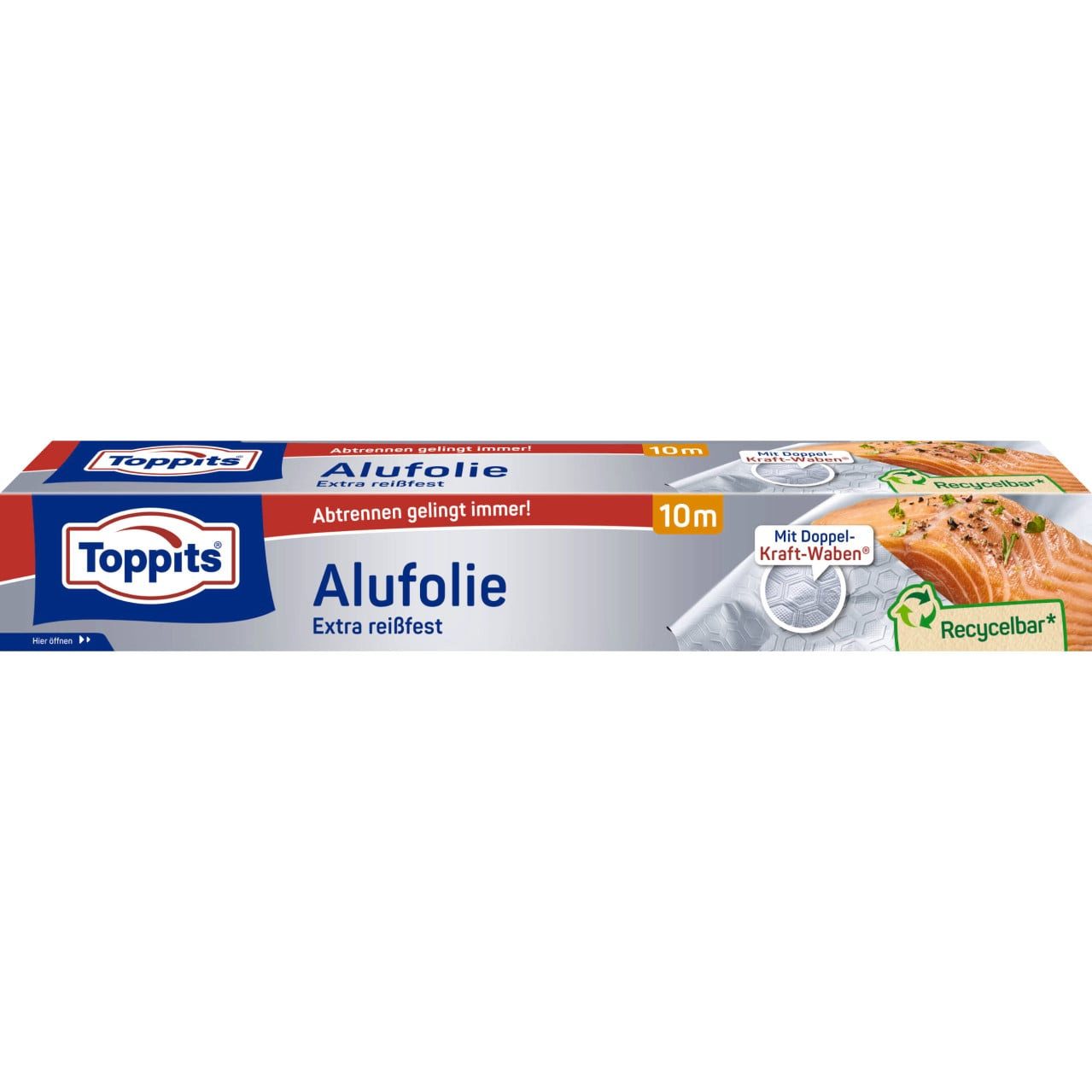 Toppits Folienrollen Toppits Alufolie Kraft 10 m, 29,5 cm Breit