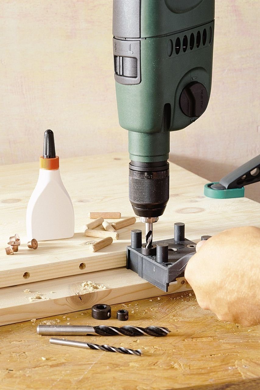 Wolfcraft Schrauben- und Dübel-Set Wolfcraft Sortimentsbox Holzdübel 78 teilig