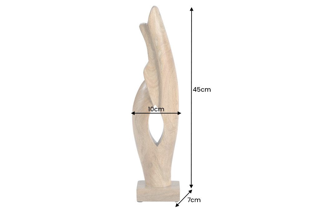 riess-ambiente Dekoobjekt AMARA 45cm natur – Mangoholz, handgefertigt, Design, Skulptur (Einzelartikel, 1 St), Deko-Holzfigur für Wohnzimmer & Regal – ideal für – Bild 4 von 5
