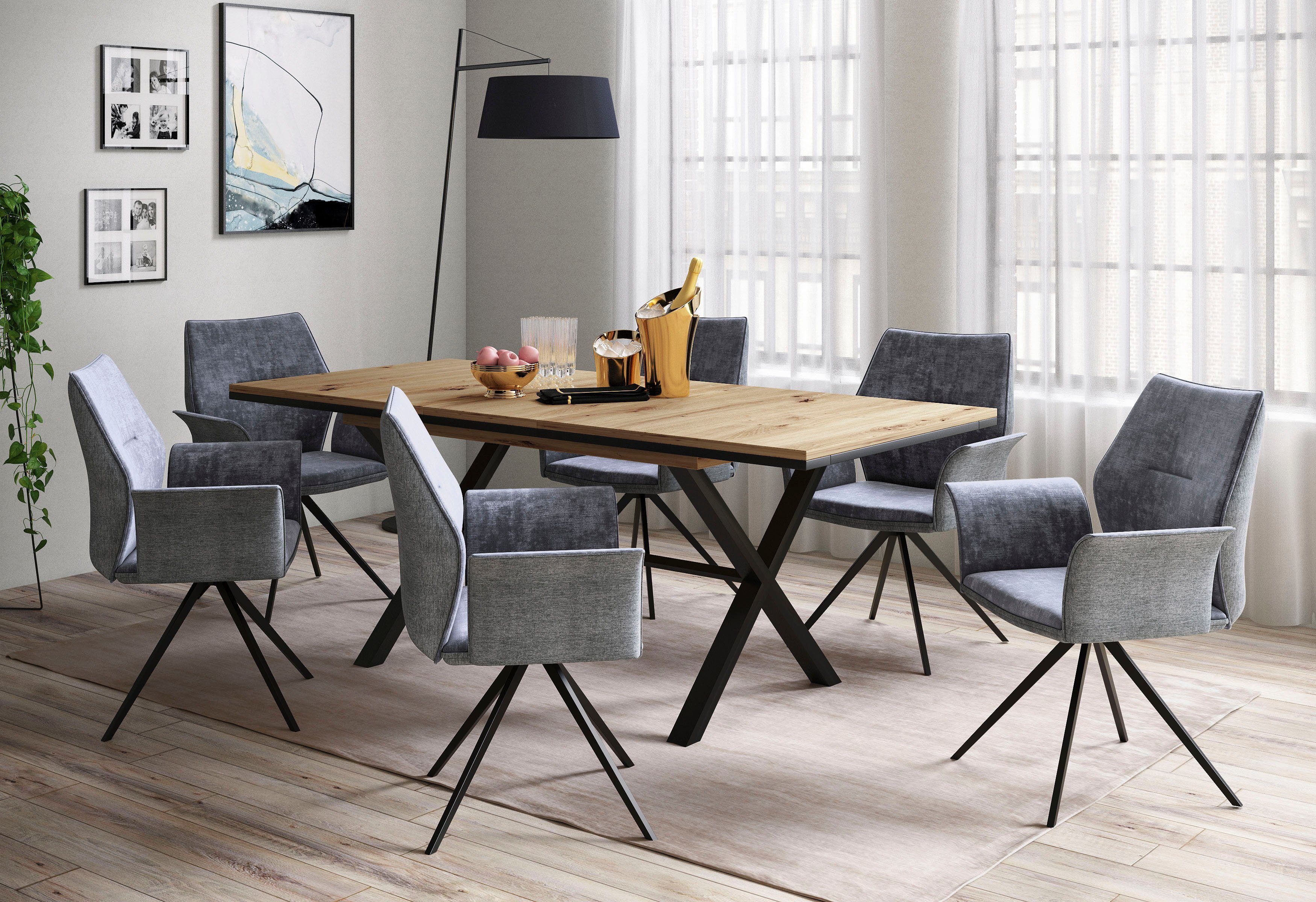 HELA Esszimmersessel SUSANNE (Set), Esszimmerstuhl, Drehstuhl, 1 oder 4 Stück