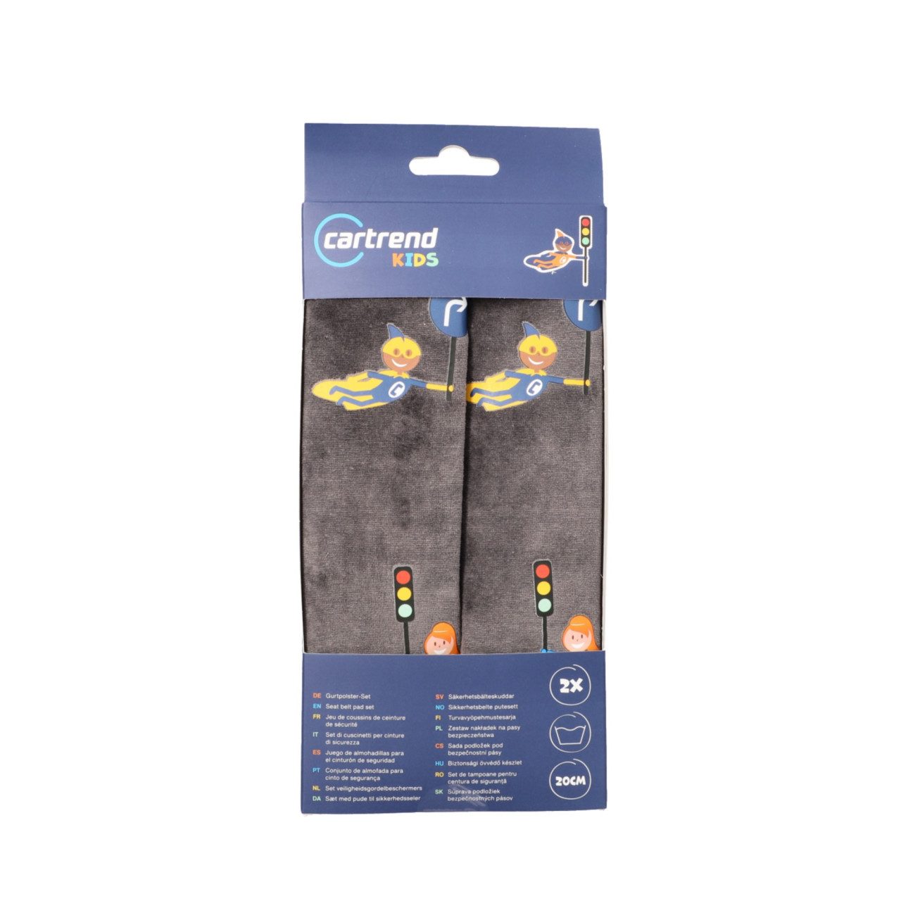 Cartrend Gurtpolster Cartrend Kids Gurtpolster-Set grau