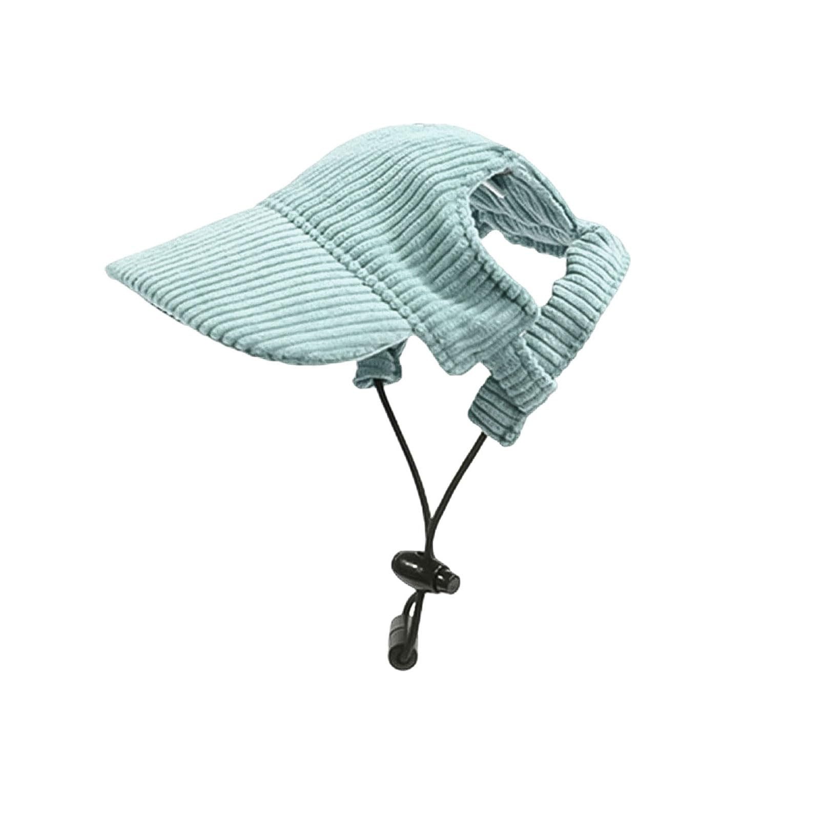 Ledander Baseball Cap Hunde Baseballmütze, Verstellbar Sommer Sonnenschutz Hut Sonnenhüte mit Ohrlöchern, Haustier Sommer Hut für Welpen Hunde Mütze