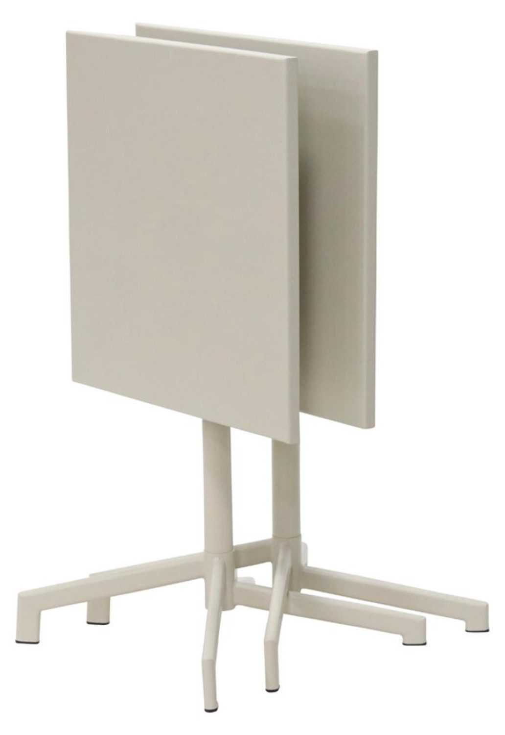 Schou Gartentisch Adam Garten-Cafétisch 60x60 cm klappbar sandfarben (1-St) – Bild 4 von 4