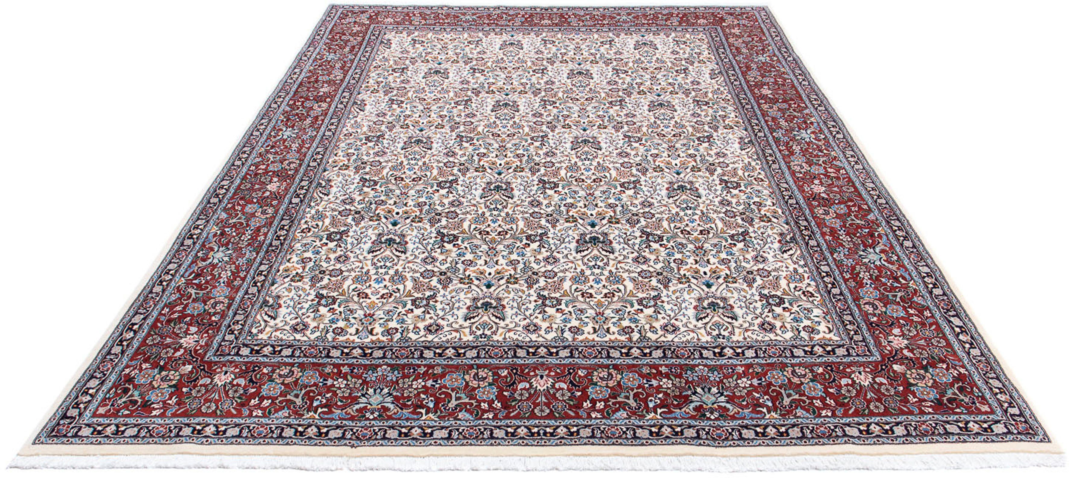Orientteppich Perser - Classic - 343 x 248 cm - beige, morgenland, rechteckig, Höhe: 10 mm, Wohnzimmer, Handgeknüpft, Einzelstück mit Zertifikat | Kurzflor-Teppiche