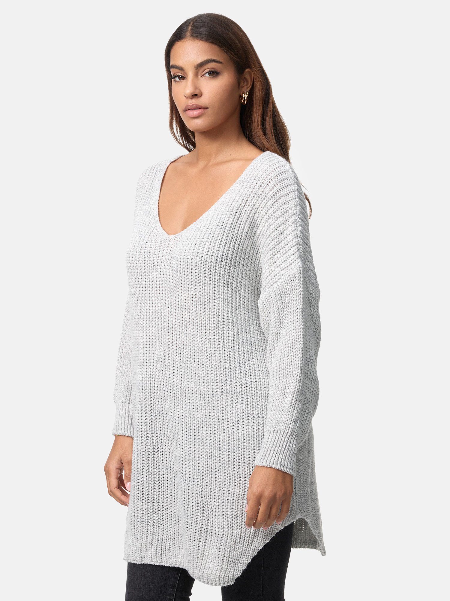 Elara Strickpullover Elara Damen Strickpullover Runderkragen günstig online kaufen