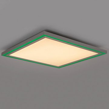 Lucande LED Deckenleuchte Melistro, dimmbar, LED-Leuchtmittel fest verbaut, Farbwechsel RGB + weiß, Modern, Aluminium, Kunststoff, alu oxidiert, 1 flammig, inkl.