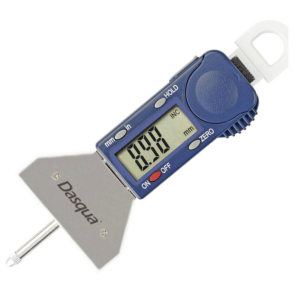 Dasqua Fühlerlehre Digitaler Tiefenmesser mit austauschbarer Stange, 0–25 mm 4710-1205