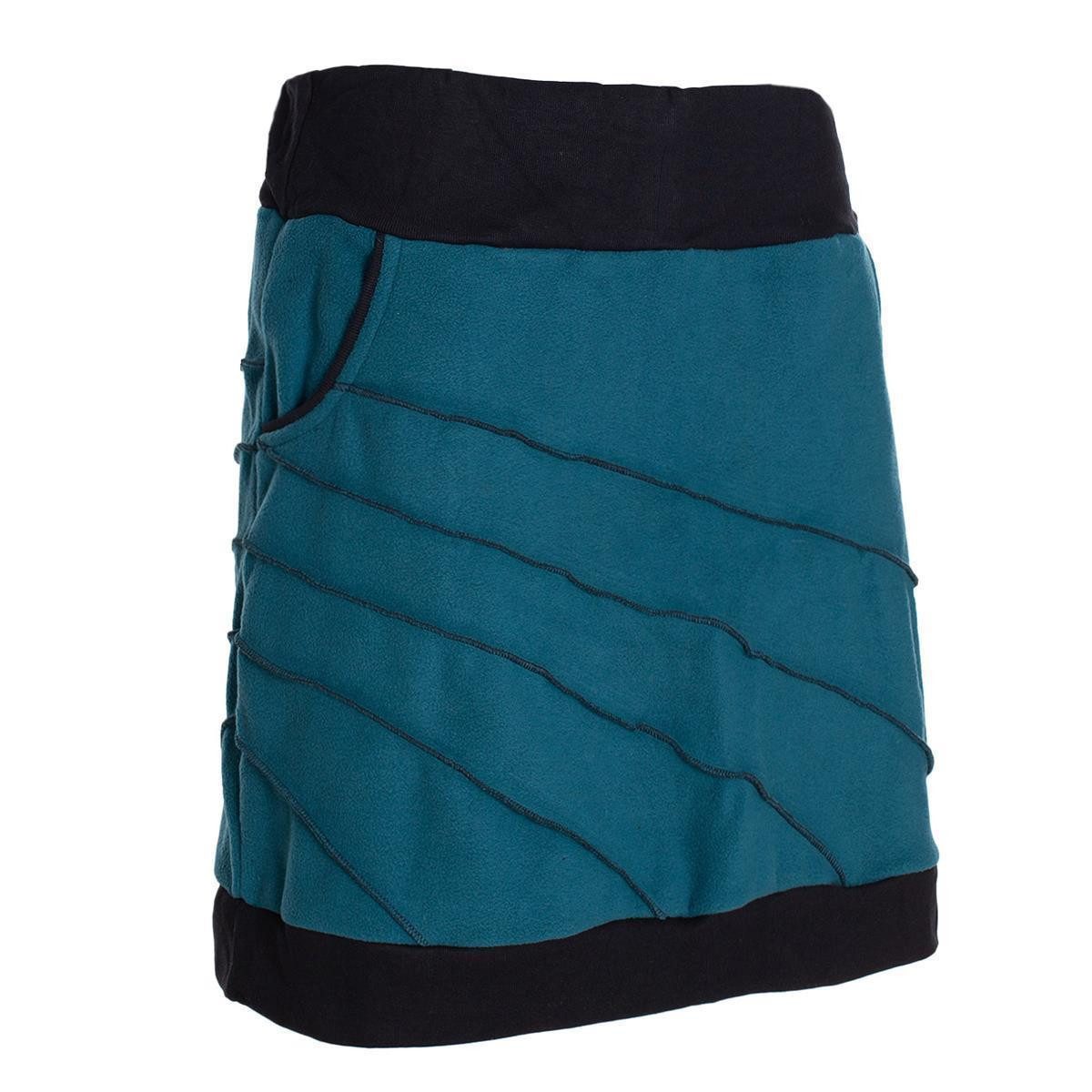 Vishes Minirock Thermorock warmer Damen Winterrock kurz Minirock aus ECO-Fleece Hippie, Goa, Retro Style