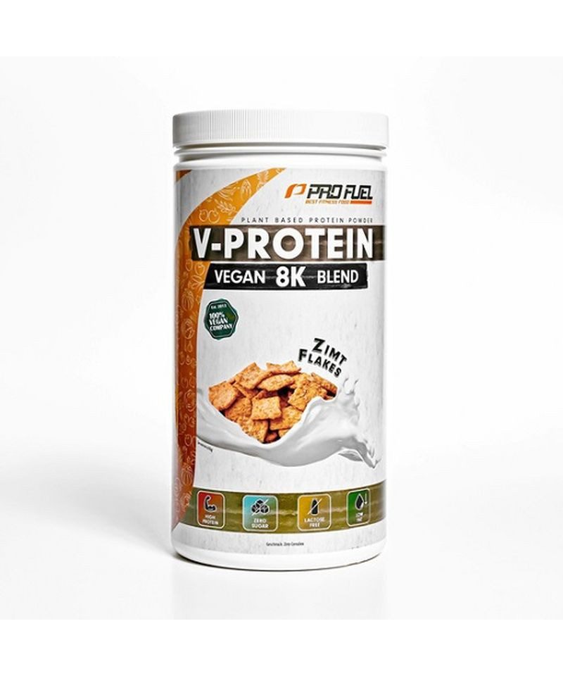 ProFuel V-Protein Vegan 8K Blend 750g - Zimt Flakes Pulver, 750 g, Pulver
