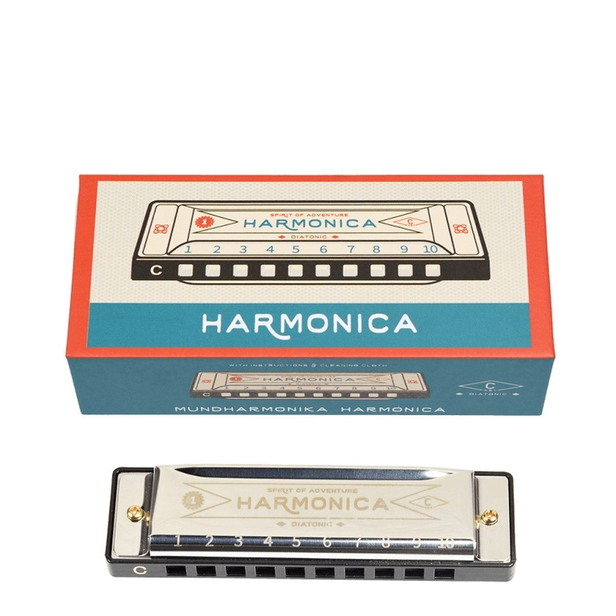 Rex London Mundharmonika Mundharmonica Spirit Of Adventure 10,5cm Musikinstrument