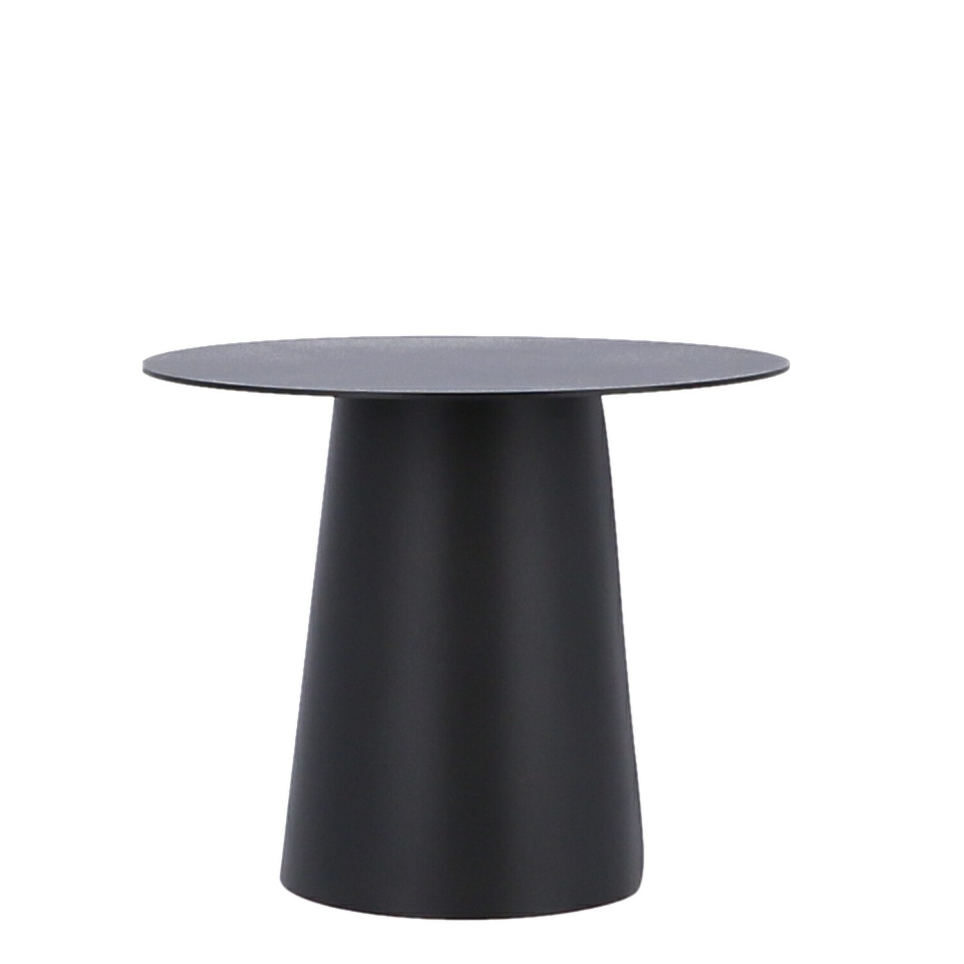 jankurtz Beistelltisch Feel aus Aluminium, Schwarz, Ø 40 cm