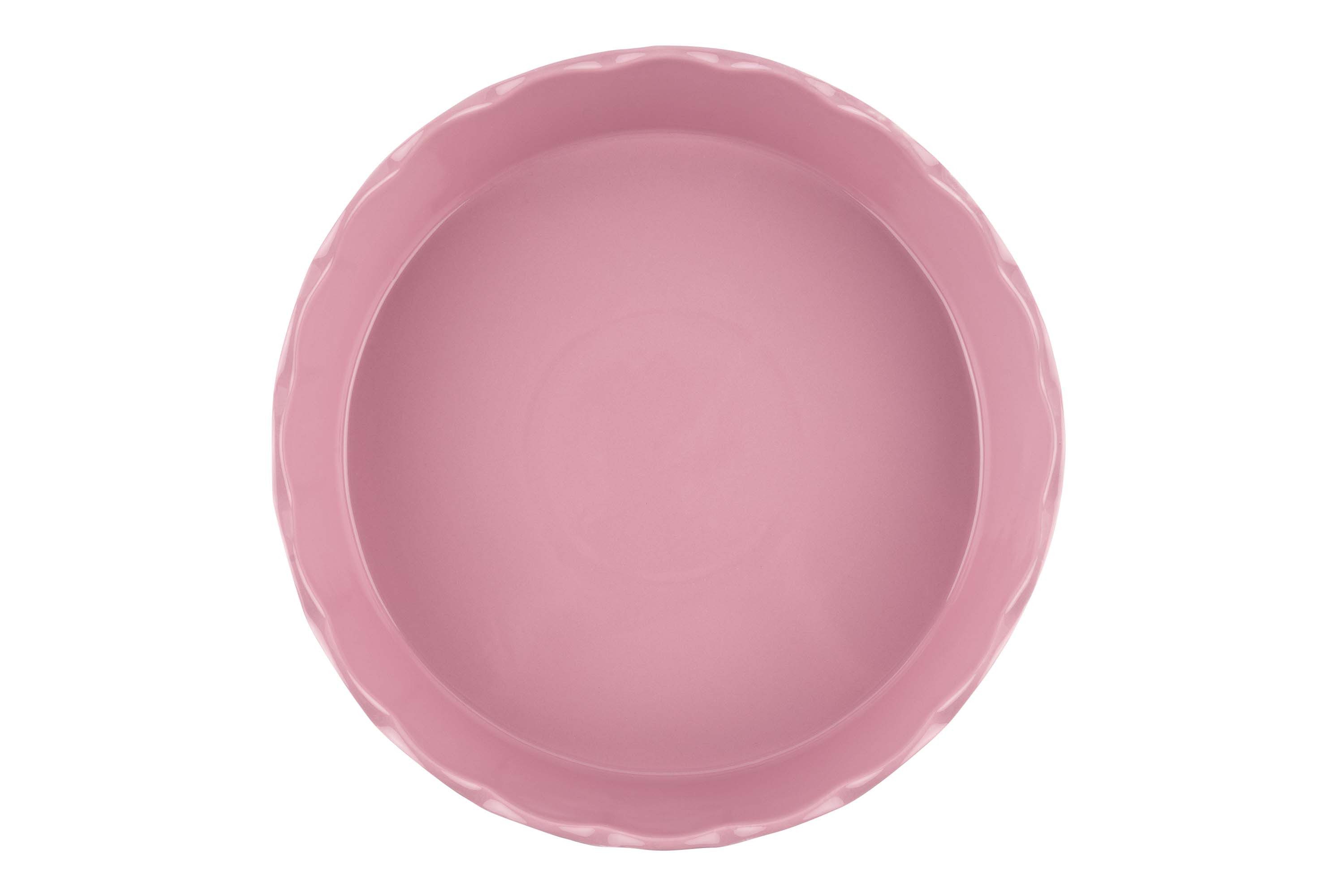 Sallys Auflaufform Stoneware Ofenform rund 32,5 x 7 cm - aus natürlichen Materialien