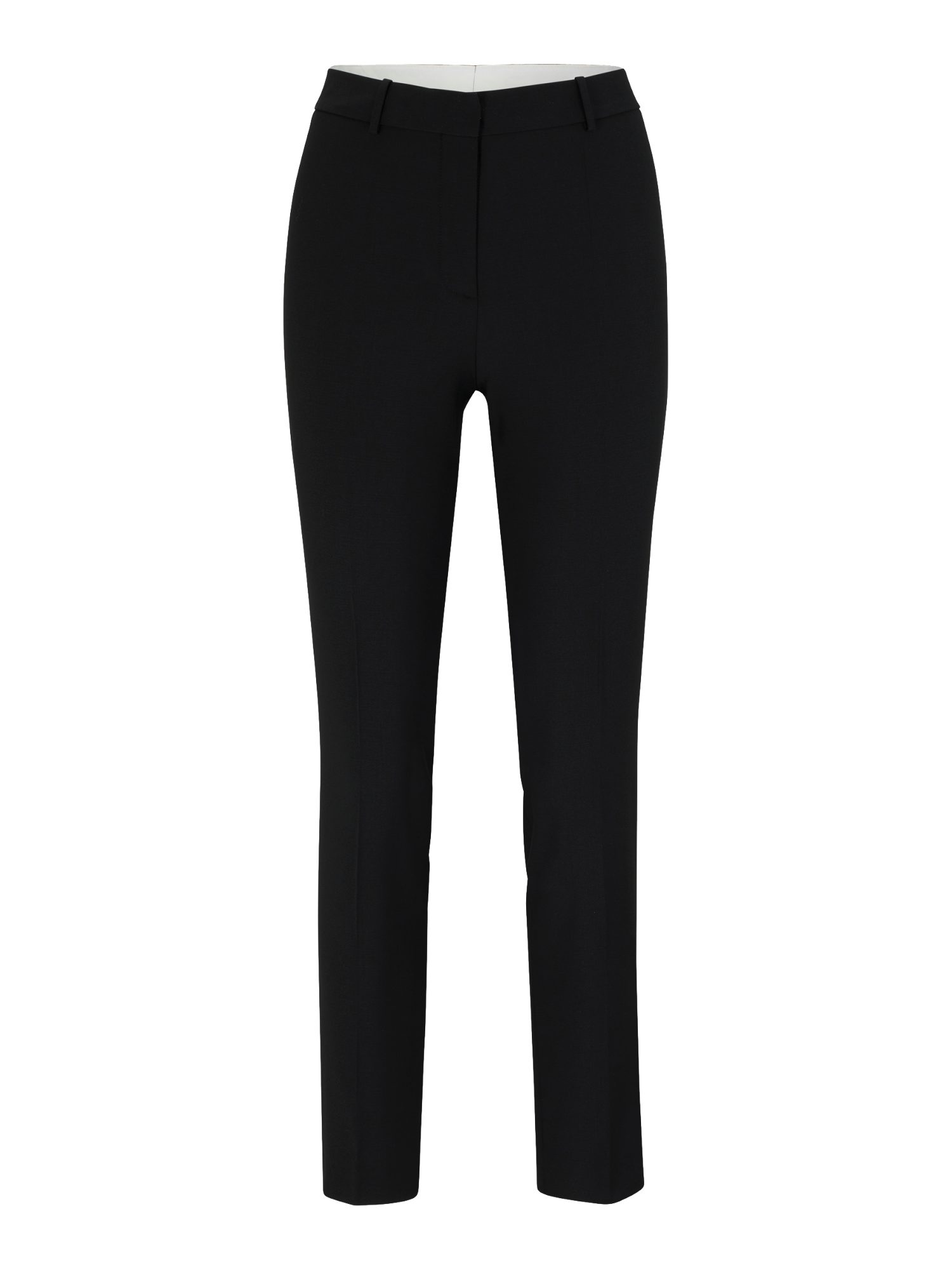 BOSS Stoffhose BOSS Women Black schwarz, Business, Wolle, Unifarben, Regular Fit, Hoch