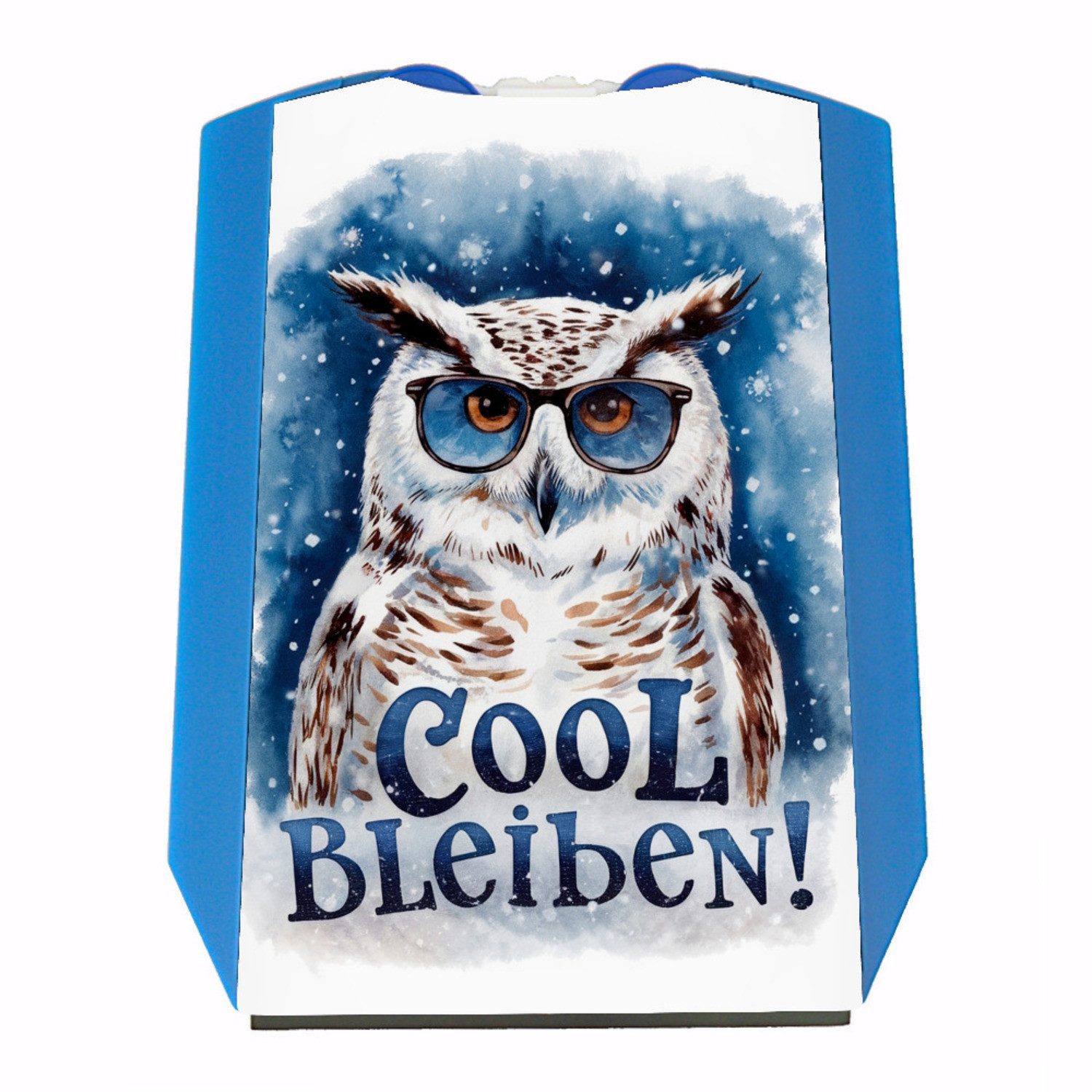 Parkscheibe Cool bleiben Parkscheibe Schneeeule mit Sonnenbrille