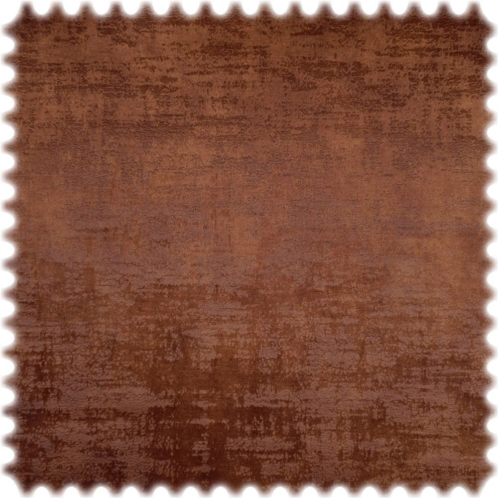 Heiro Stoff Vintage Samt Velours Möbelstoff Royal Braun mit Fleckschutz, Meterware - Breite:140 cm