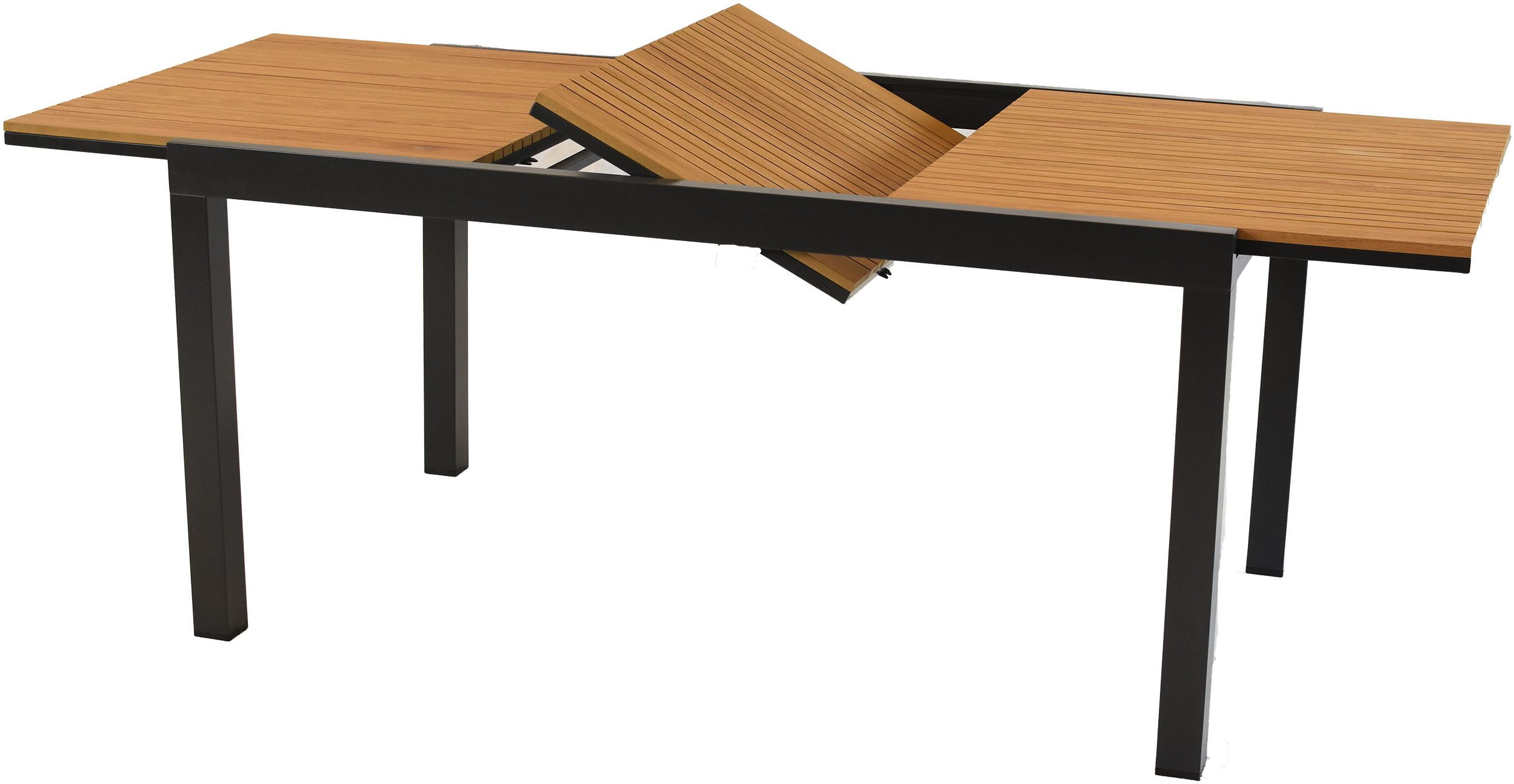 MERXX Gartentisch Ausziehtisch (1-St), folierte Tischplatte in Holzoptik