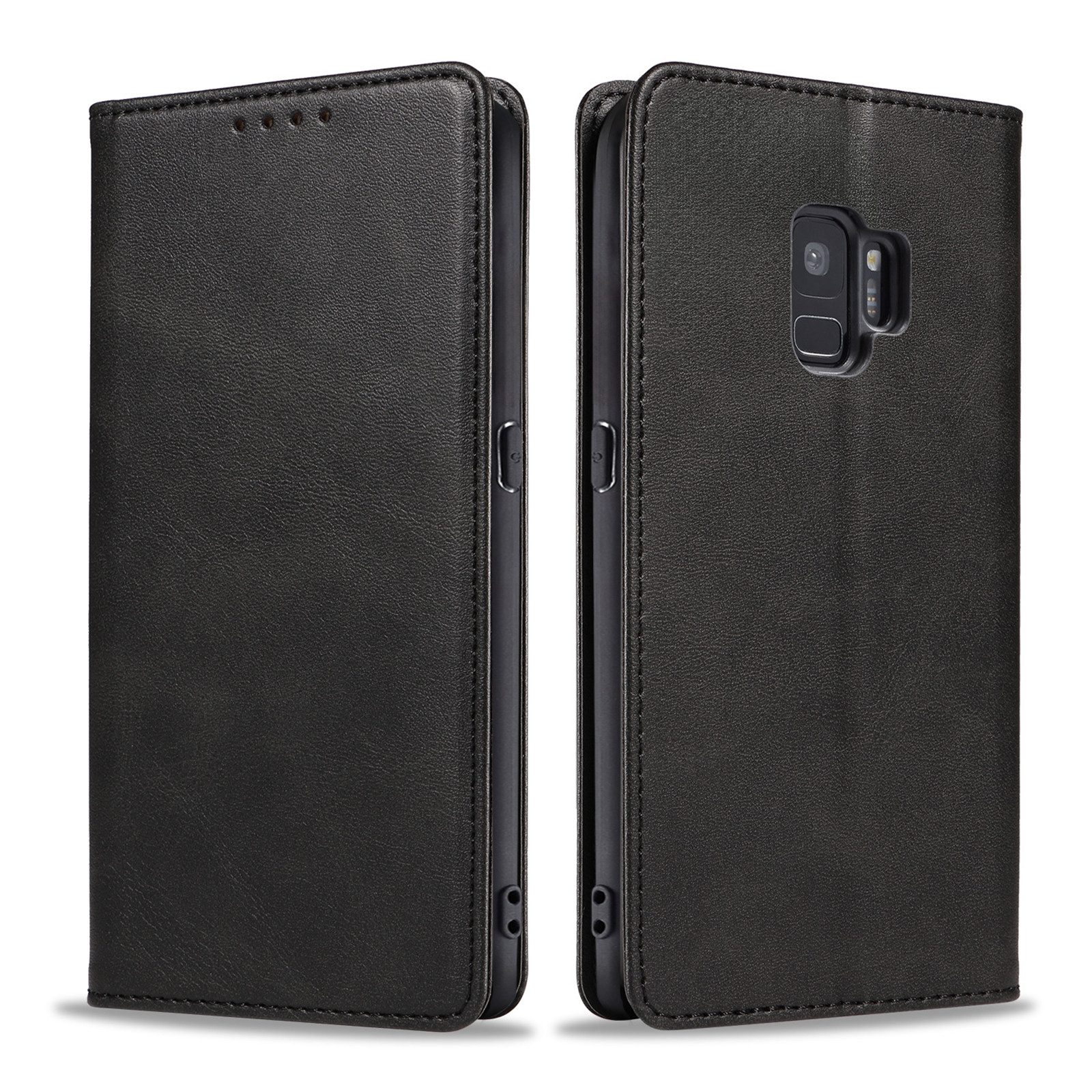 Tec-Expert Handyhülle Tasche Hülle für Samsung Galaxy S9 5.8 Zoll, 5.8", Cover Klapphülle Case mit Kartenfach Fliphülle aufstellbar
