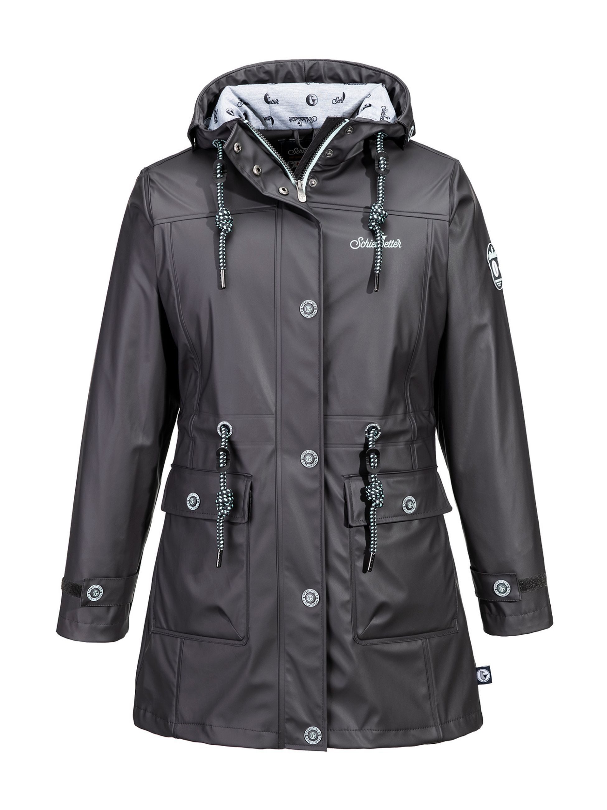 Schietwetter Regenmantel Damen Regenjacke Parka günstig online kaufen