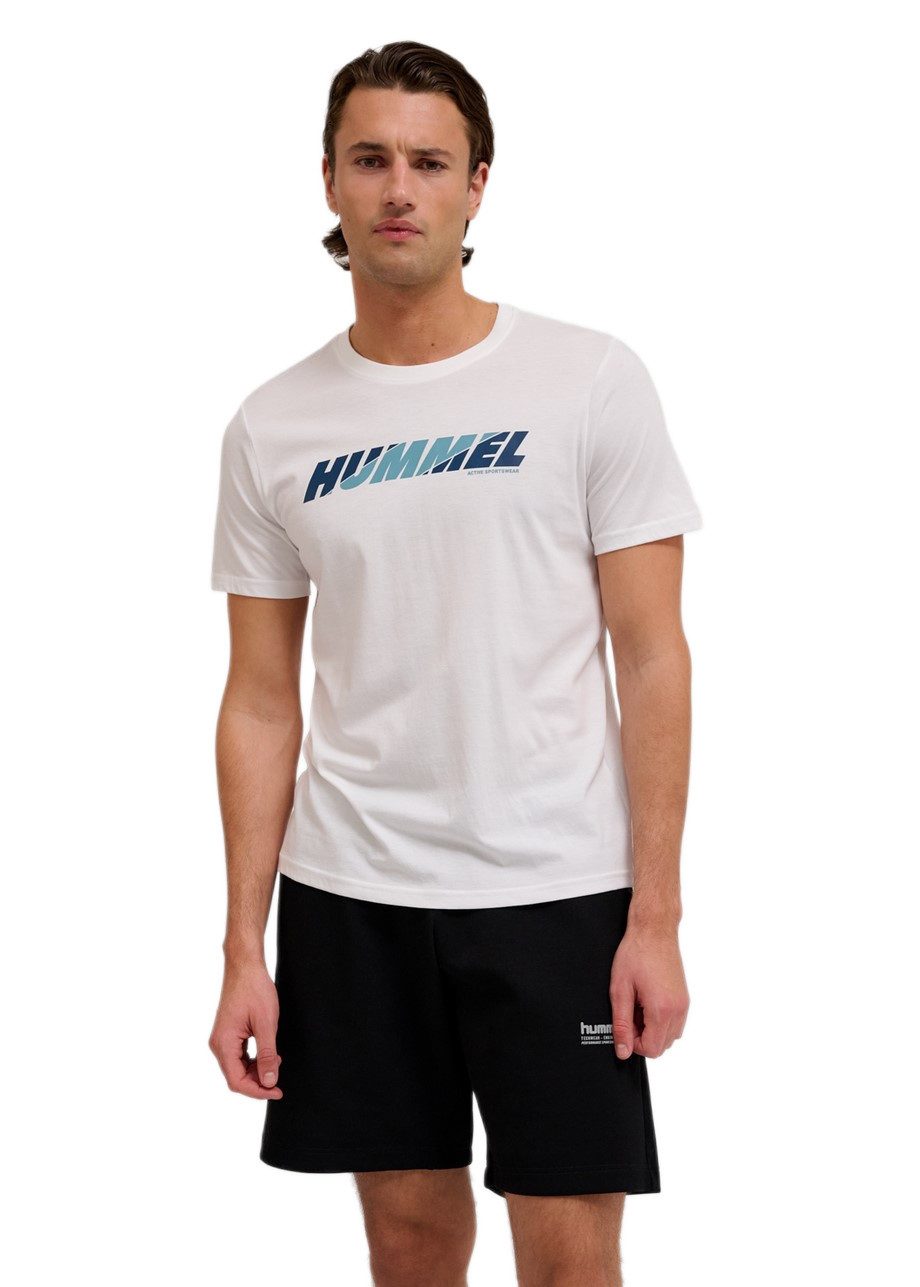 hummel T-Shirt hmlGRAPHIC Bold Logo Tee (Baumwolle) weiss Herren günstig online kaufen