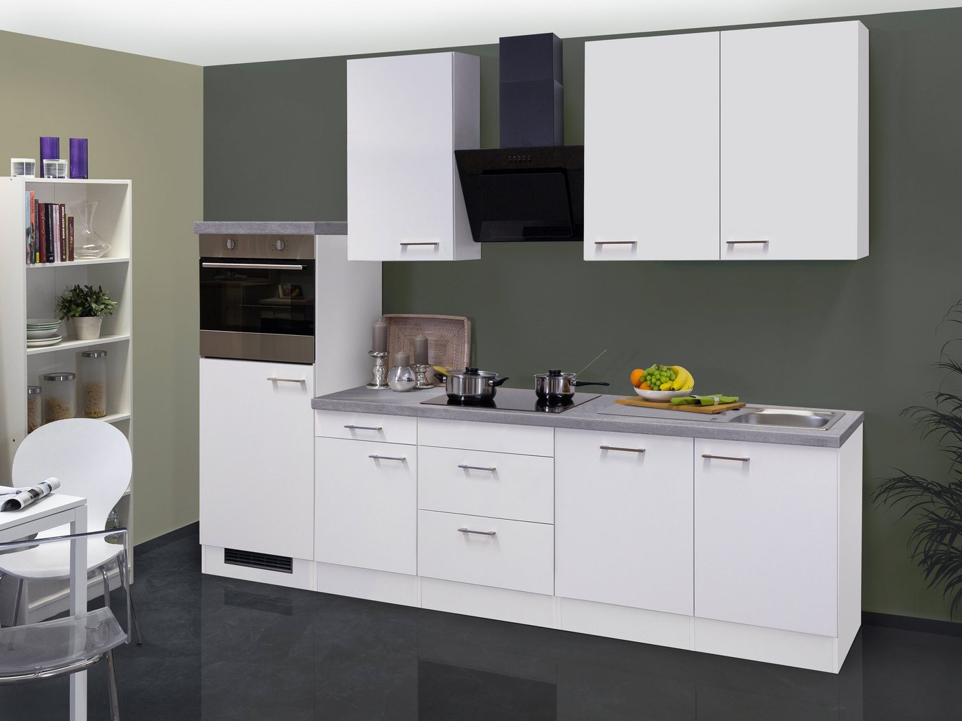 Flex-Well Küchenzeile »Kopenhagen«, mit E-Geräten, Gesamtbreite 280 cm-HomeTrends
